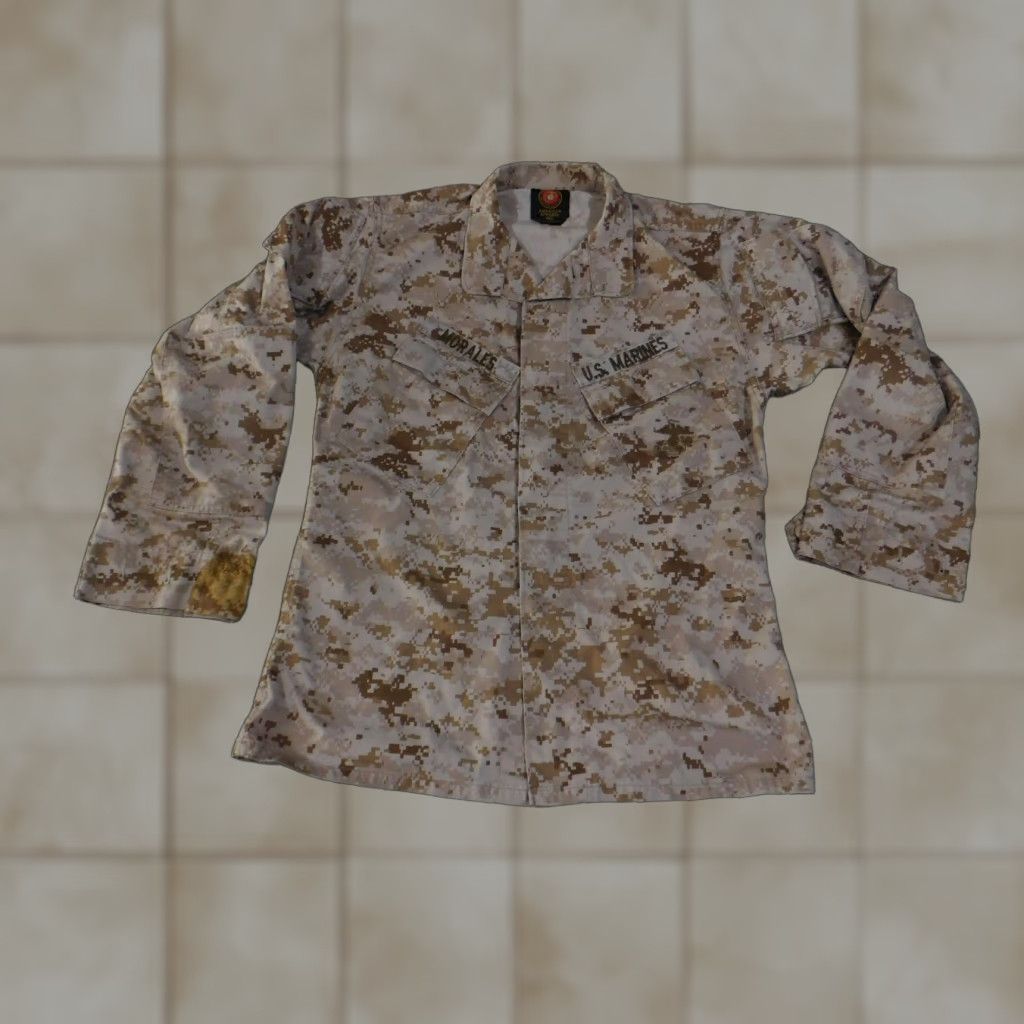 American Apparel US Marines MARPAT Shirt Mens Small Regular Desert Digital Camo Utility Blouse Size US S / EU 44-46 / 1 - 1 Thumbnail