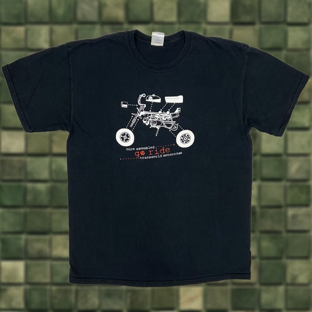 Vintage Vintage Transworld Motocross Magazine Promo Shirt Large 2000s Go Ride Tee Size US L / EU 52-54 / 3 - 1 Thumbnail