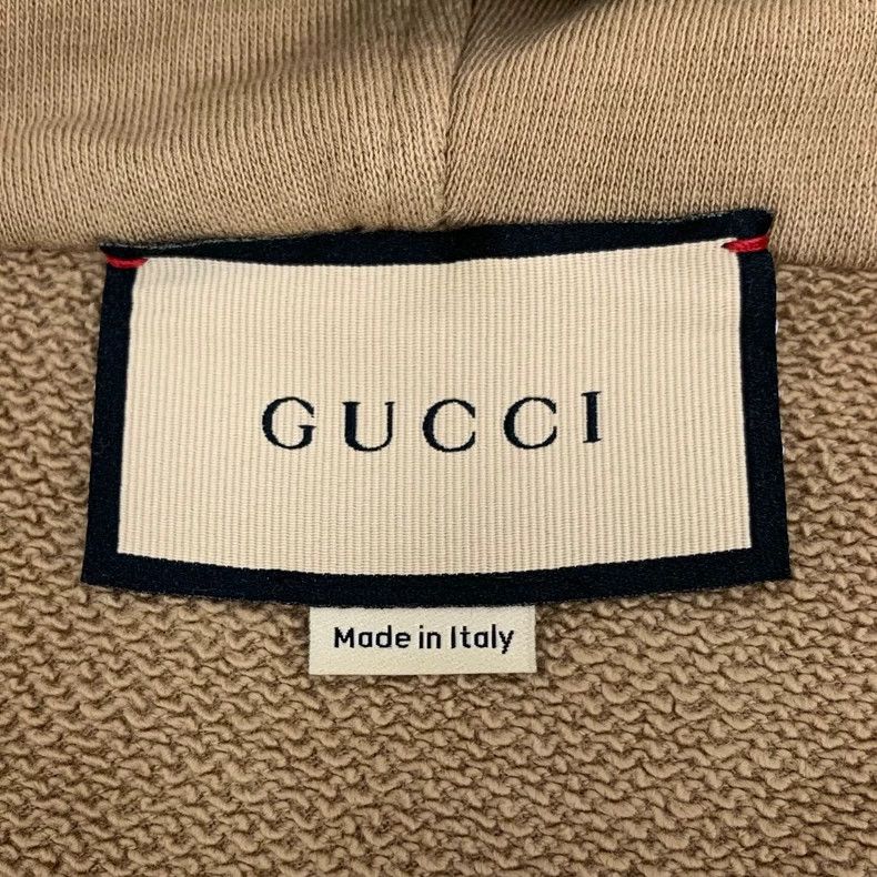 Gucci Gucci Dark brown striped webbing cotton hooded half-zip lo Size US XL / EU 56 / 4 - 6 Thumbnail