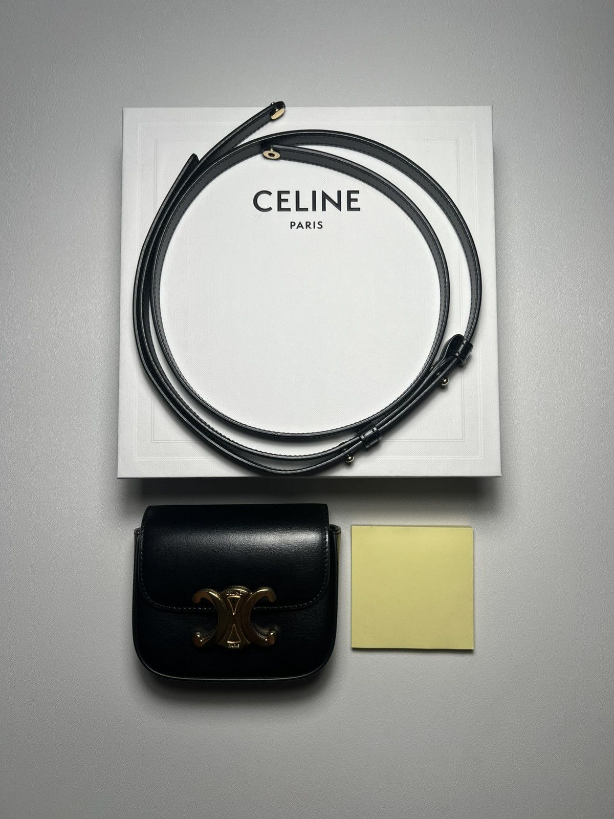 Celine Celine Mini Triomphe Bag Black Size ONE SIZE - 10 Thumbnail