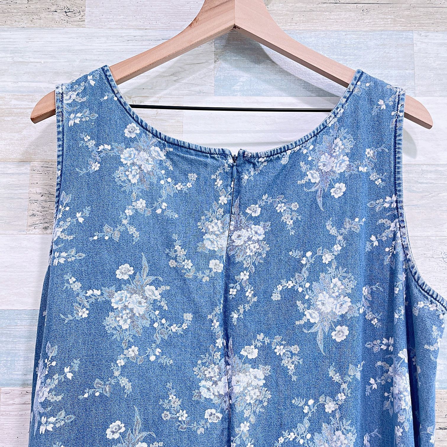 Other COLDWATER CREEK Vintage 90s Teacher Denim Dress Womens 20W Size XXL / US 16-18 / IT 52-54 - 5 Thumbnail