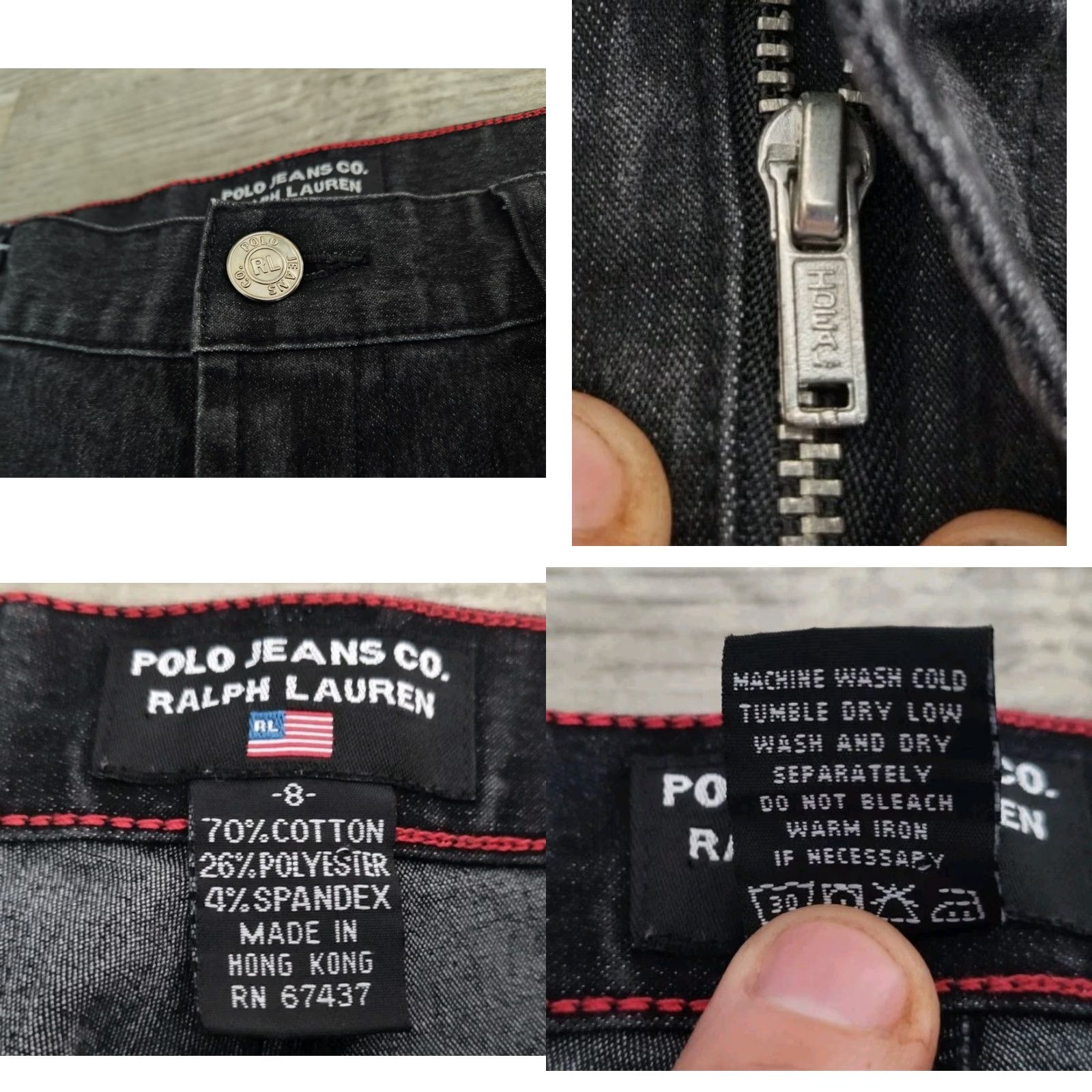 Polo Ralph Lauren VINTAGE Polo Ralph Lauren Women’s Pants Size 8 Black Denim Bootcut Casual Workwear 28 Inseam Size 30" / US 8 / IT 44 - 8 Thumbnail