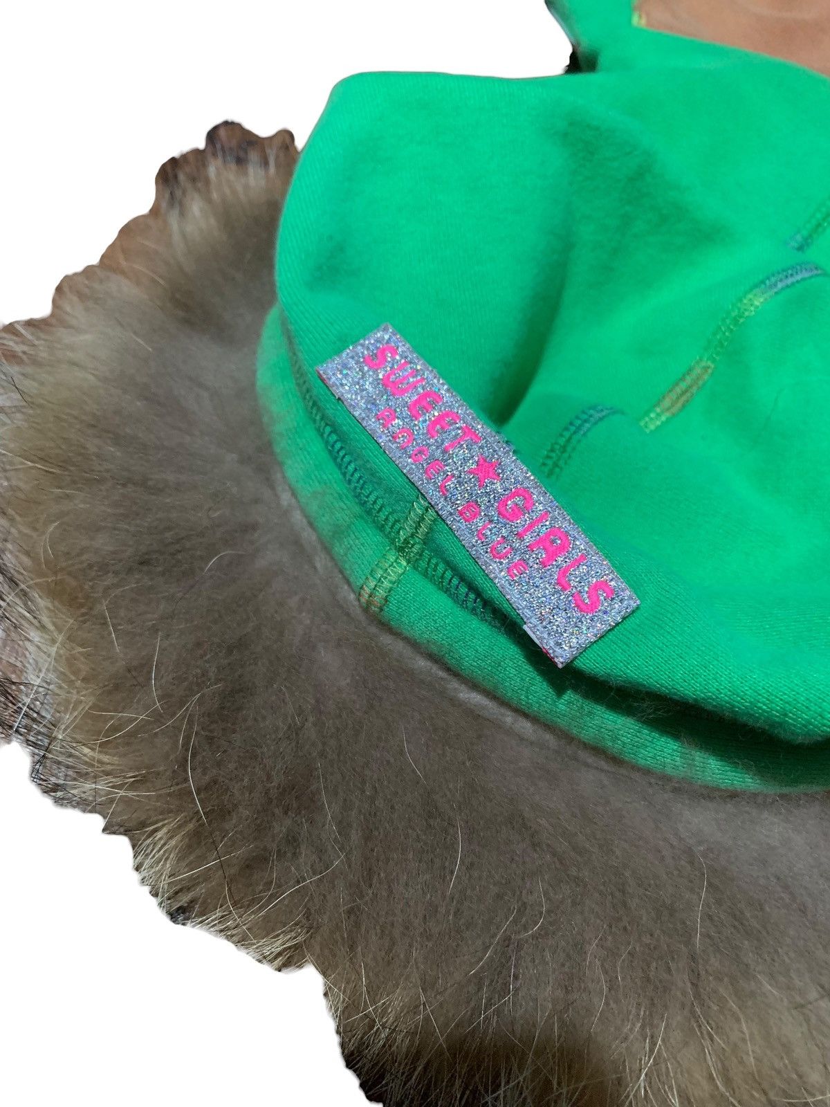 Hysteric Glamour 1990s Angel’s blue Rock bone reflective fur hoodie Size US S / EU 44-46 / 1 - 11 Thumbnail