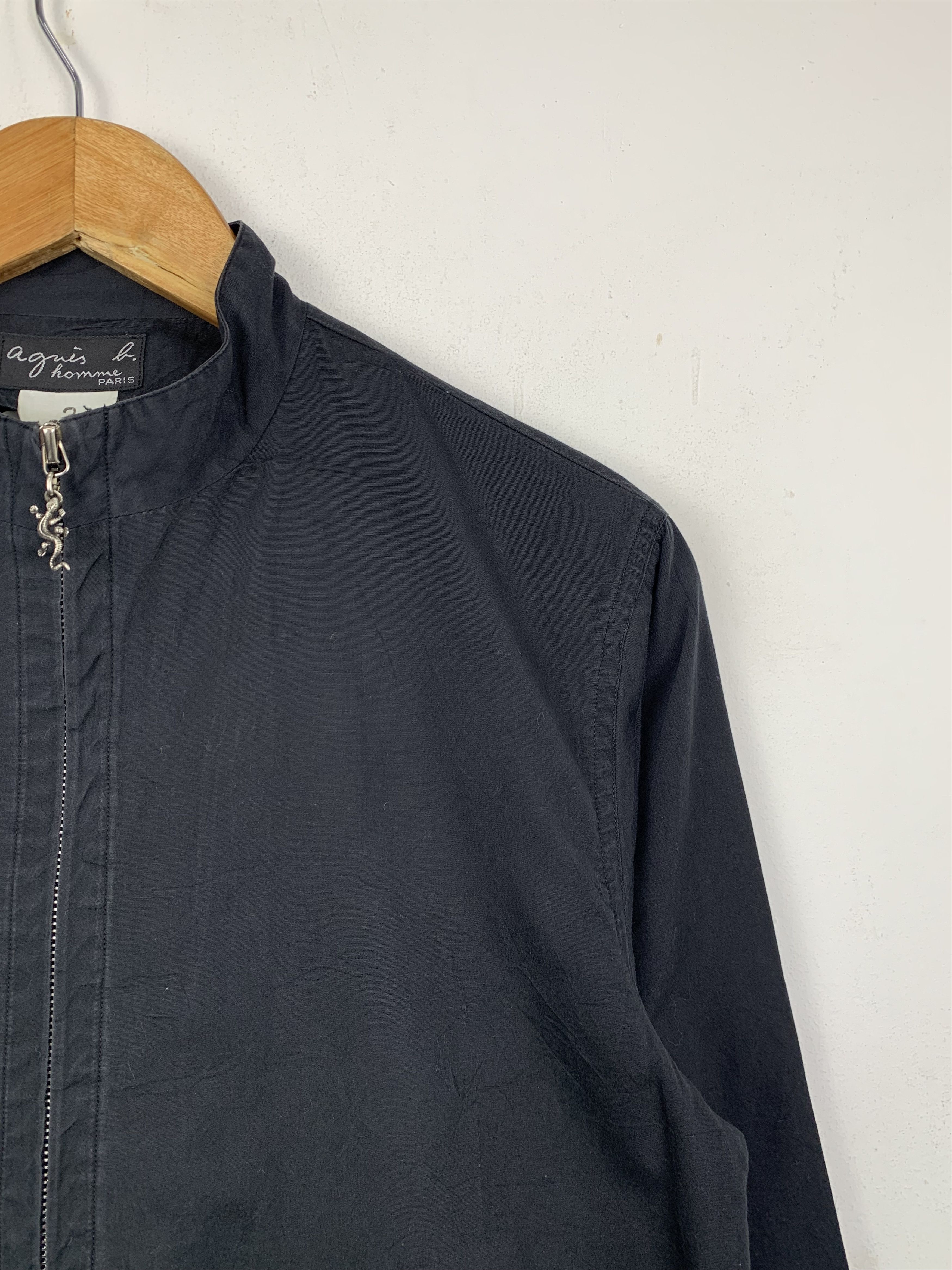 agnes b. Vintage Agnes B. Zipper Denim Jacket J1424 Size US M / EU 48-50 / 2 - 6 Thumbnail