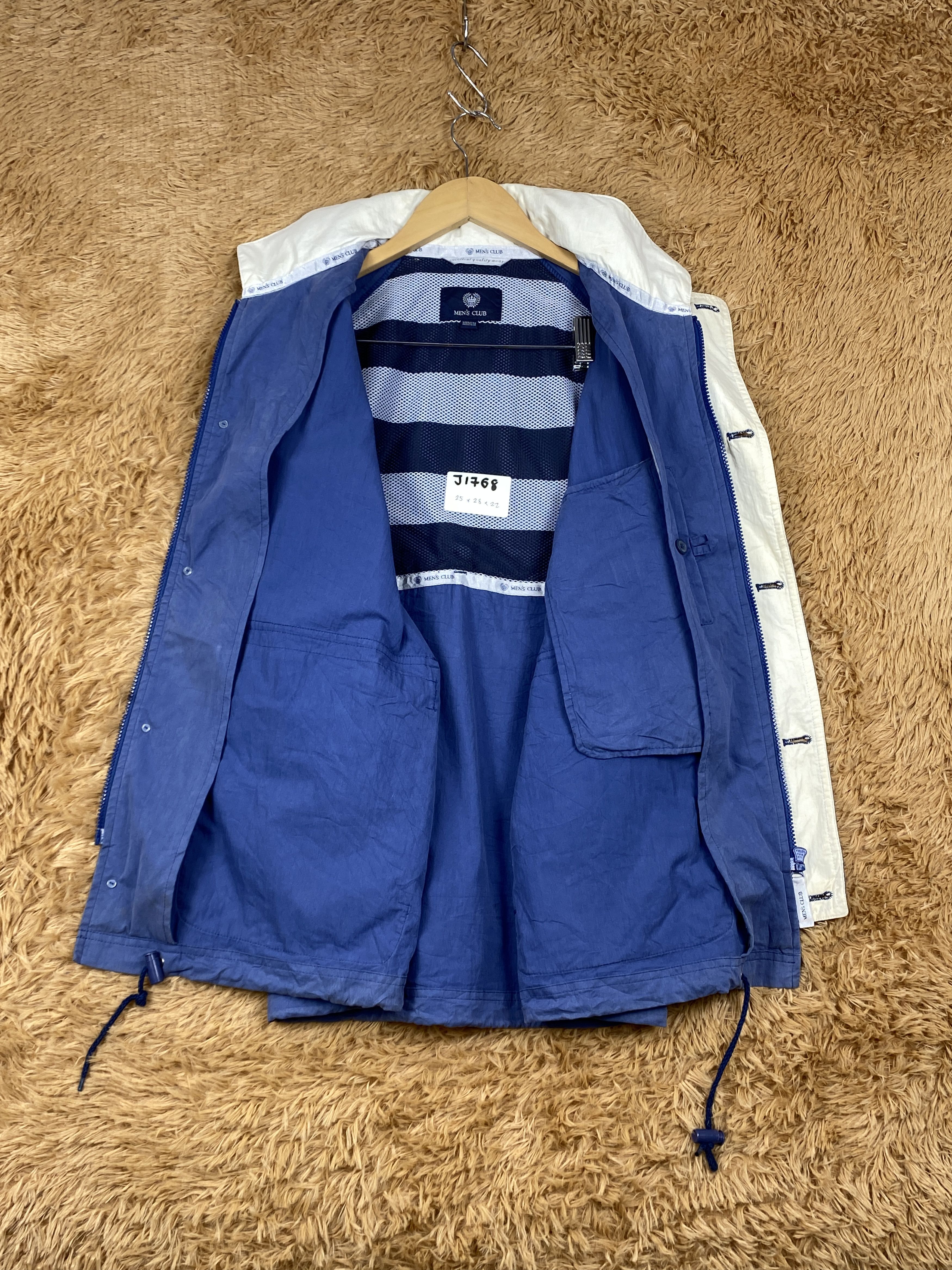 Japanese Brand Vintage Men's Club Zip Up Faded Jacket J1768 Size US M / EU 48-50 / 2 - 6 Thumbnail