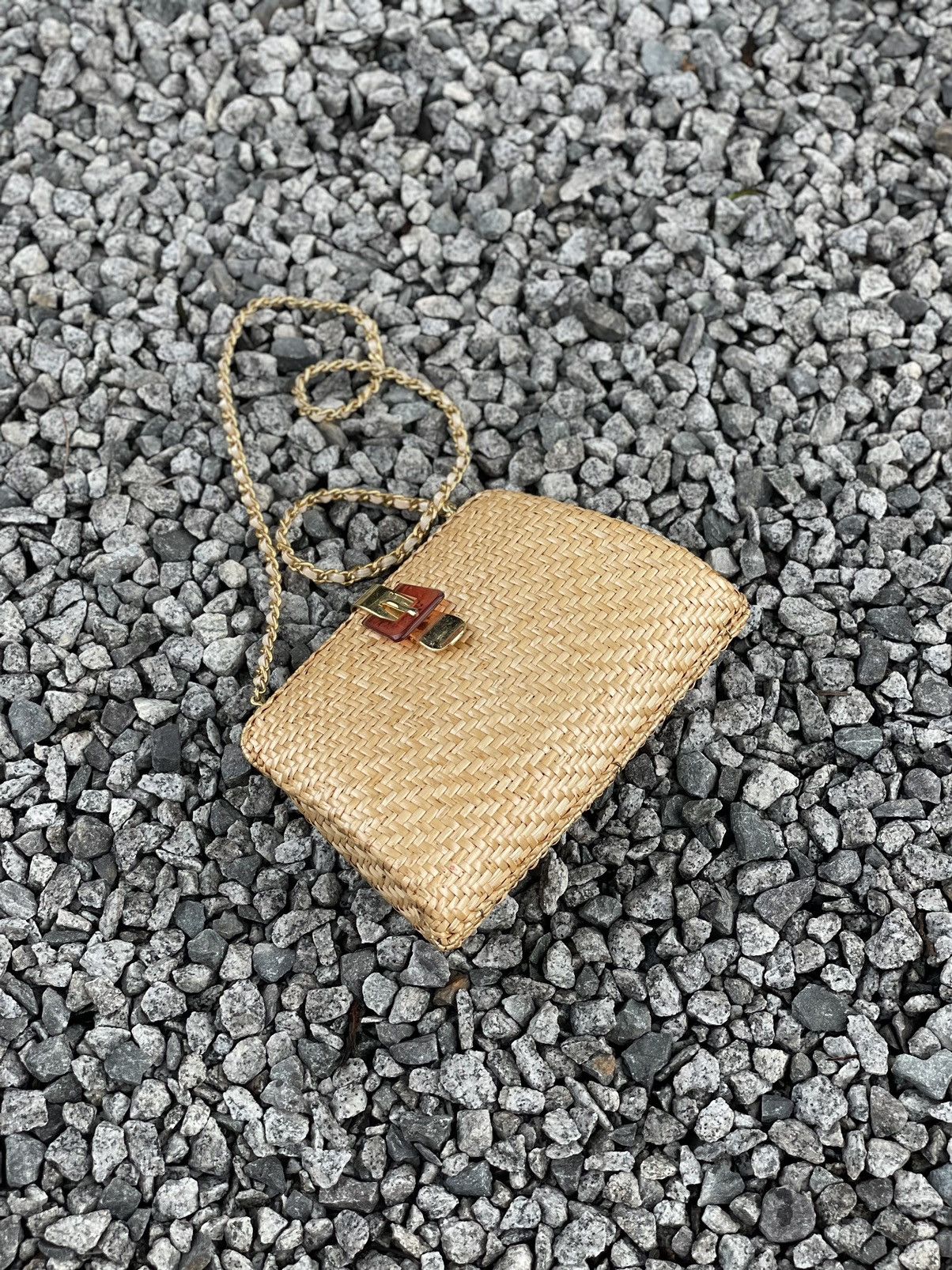 Vintage Rattan Woven Chain Shoulder/Crossbody Bag Size ONE SIZE - 6 Thumbnail