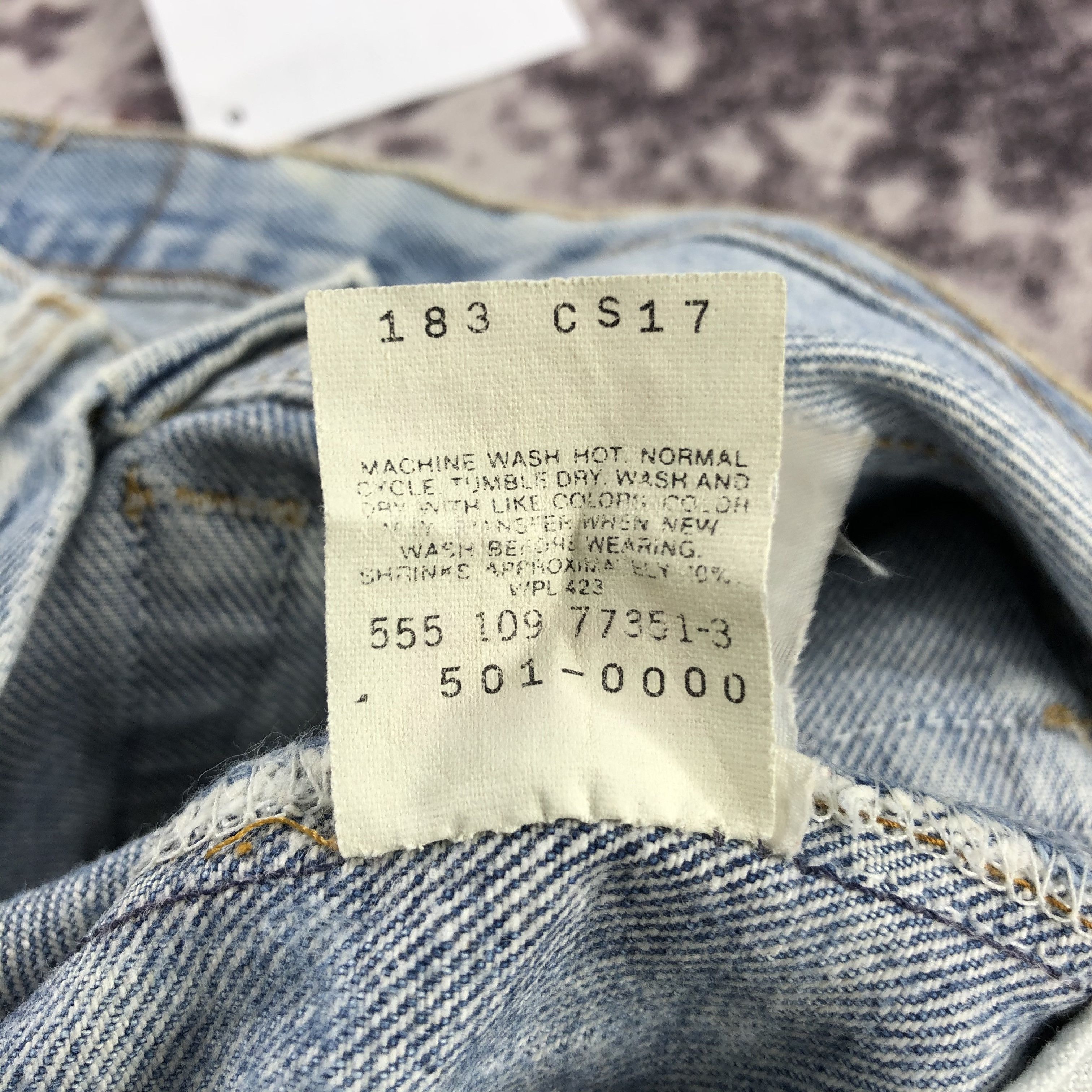 Levi's Vintage 90s Distress Levis 501 Jeans-JM2795 Size US 29 - 15 Thumbnail