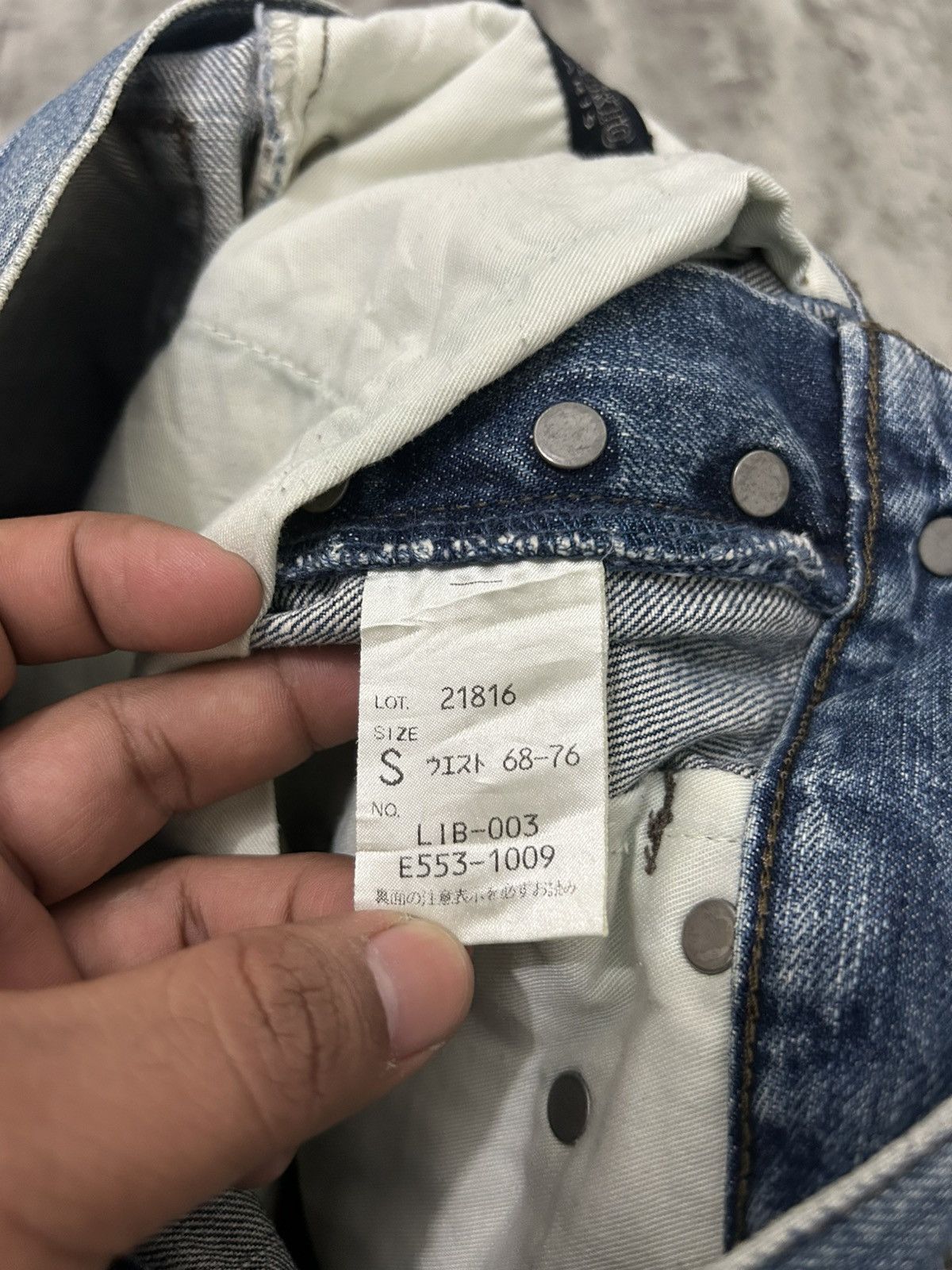 Alberto × Japanese Brand × Jean Vintage Alberto Paris Paint Selvedge Distressed jeans Size US 27 - 13 Thumbnail