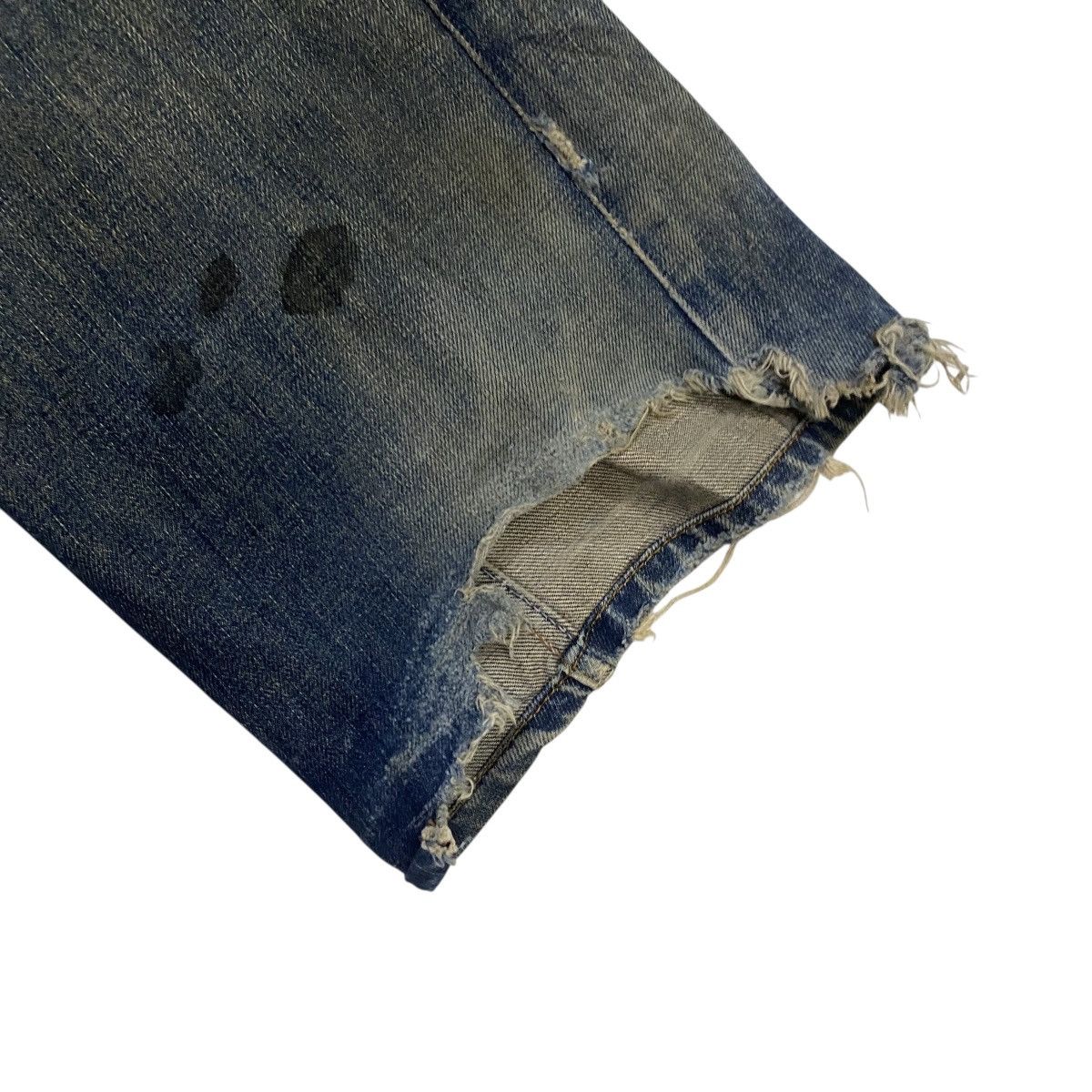 Vintage × Wrangler Wrangler distressed denim flare pant Size US 29 - 12 Thumbnail