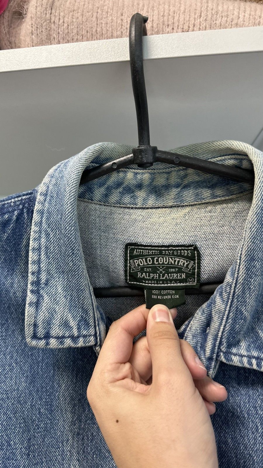 Polo Ralph Lauren 80'S POLO RALPH LAUREN distressed Zip-up Denim Jacket Size US M / EU 48-50 / 2 - 10 Thumbnail