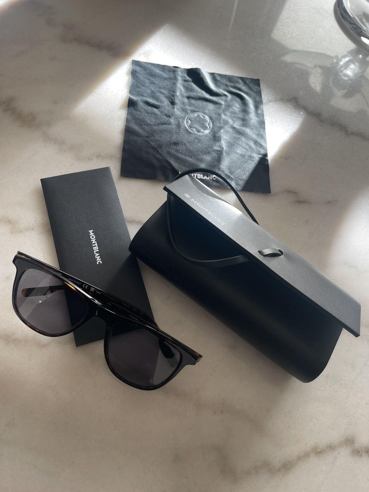 Montblanc Montblanc men’s Havana brown sunglasses new made in Italy Size ONE SIZE - 5 Thumbnail