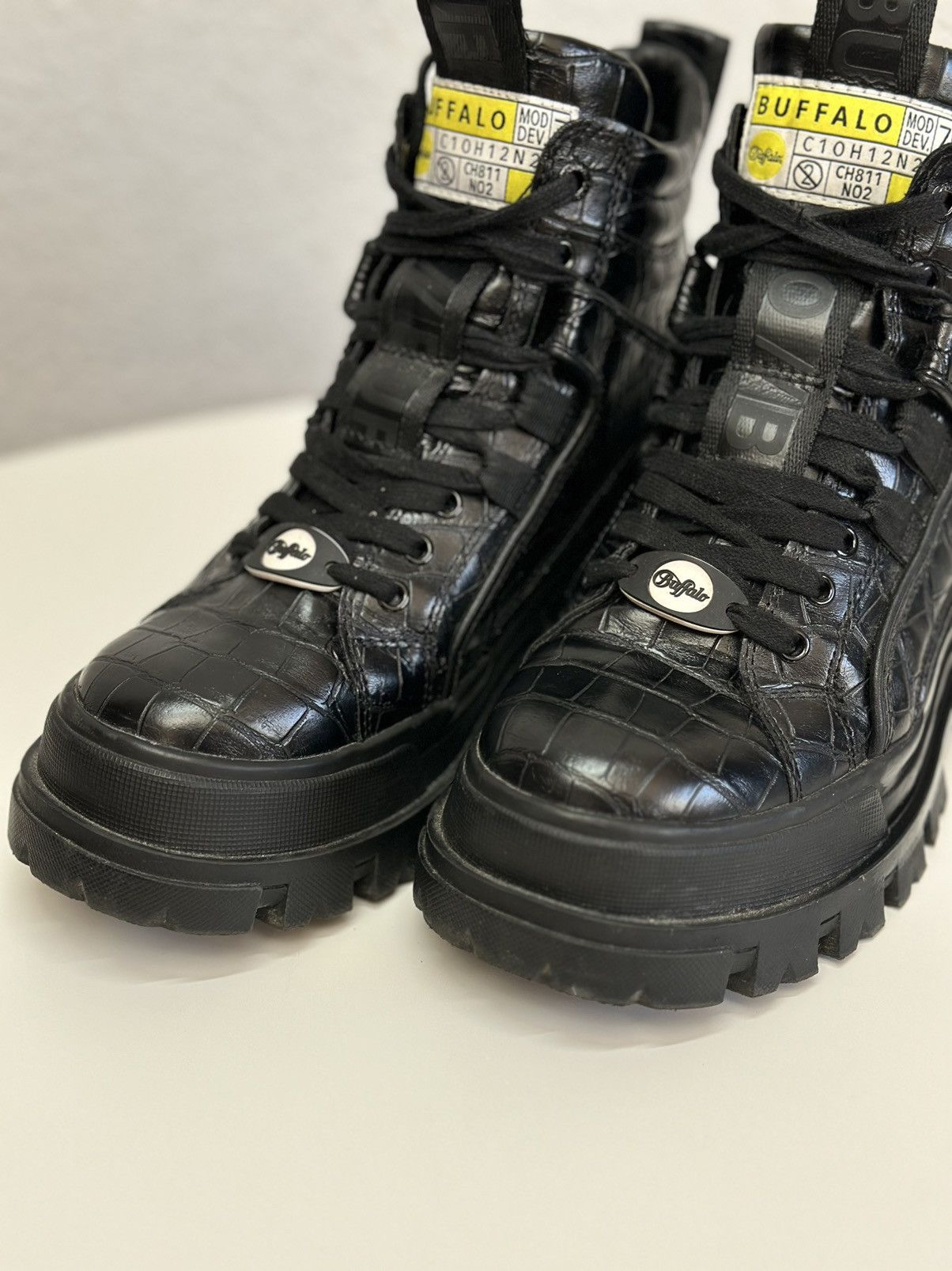 Buffalo London Vintage Buffalo platform black leather boots Ghotic As 98 Size US 9 / IT 39 - 3 Thumbnail