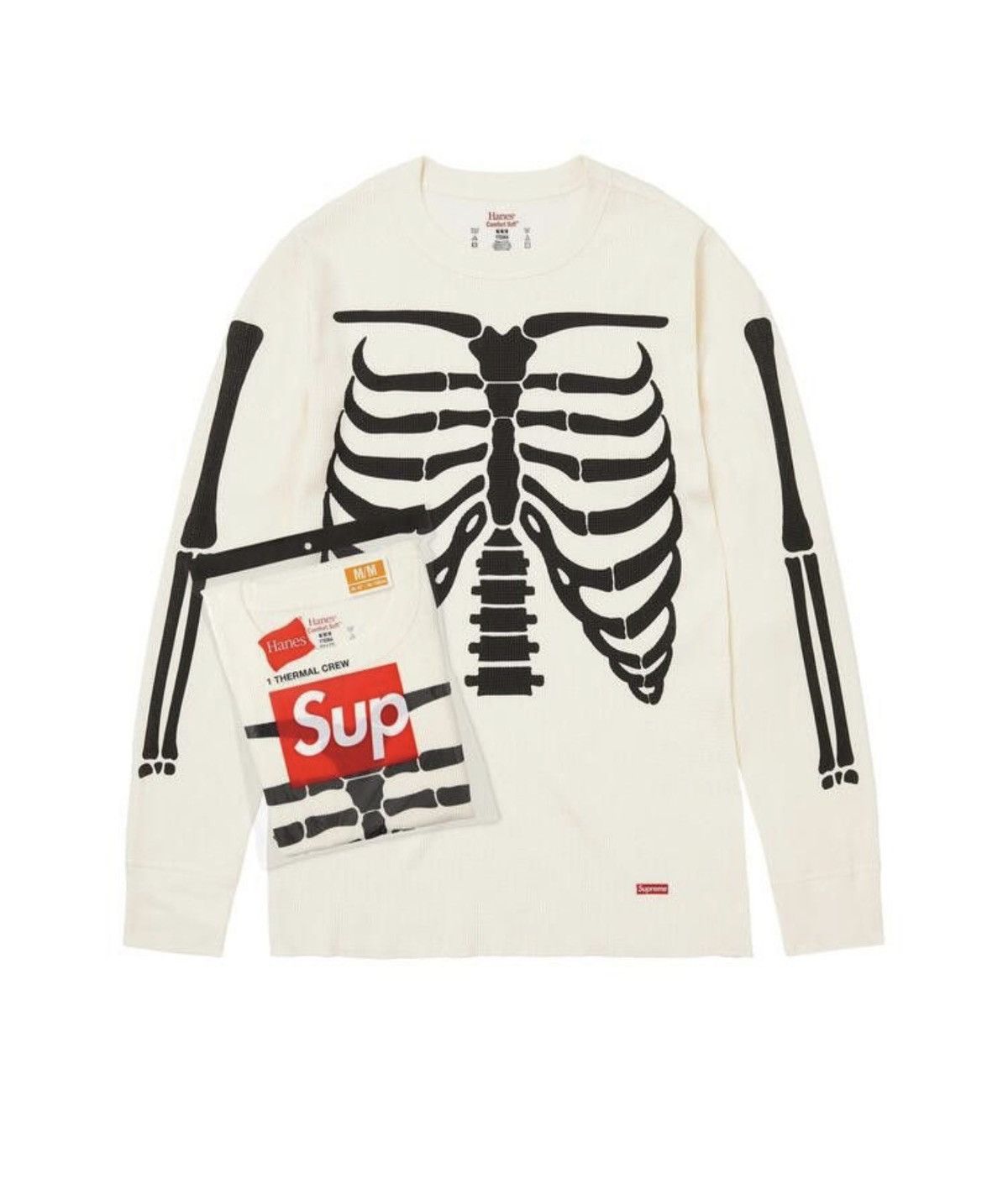 Supreme Supreme x Hanes Bone Thermal Crew ‘Natural’ Size US L / EU 52-54 / 3 - 1 Preview