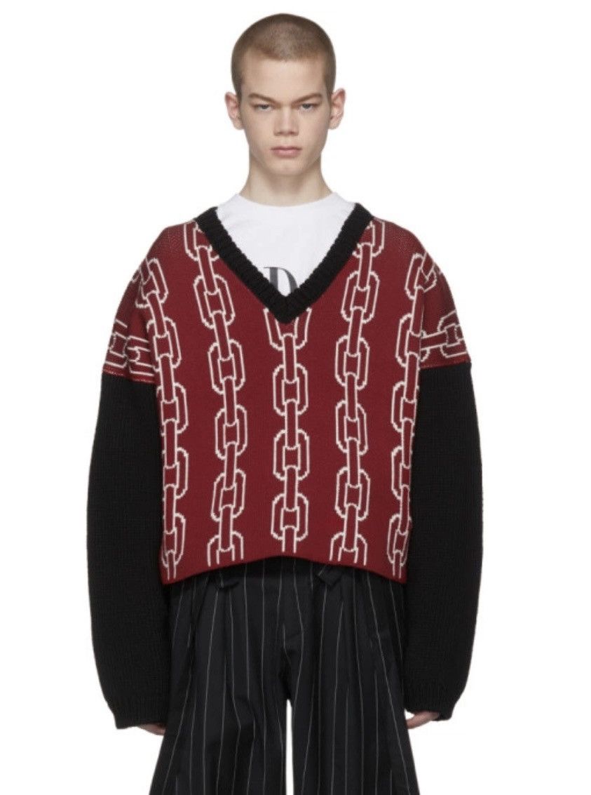Enfants Riches Deprimes Enfants Riches Déprimés x Loro Piana Chain Link V-Neck Size US XL / EU 56 / 4 - 9 Thumbnail