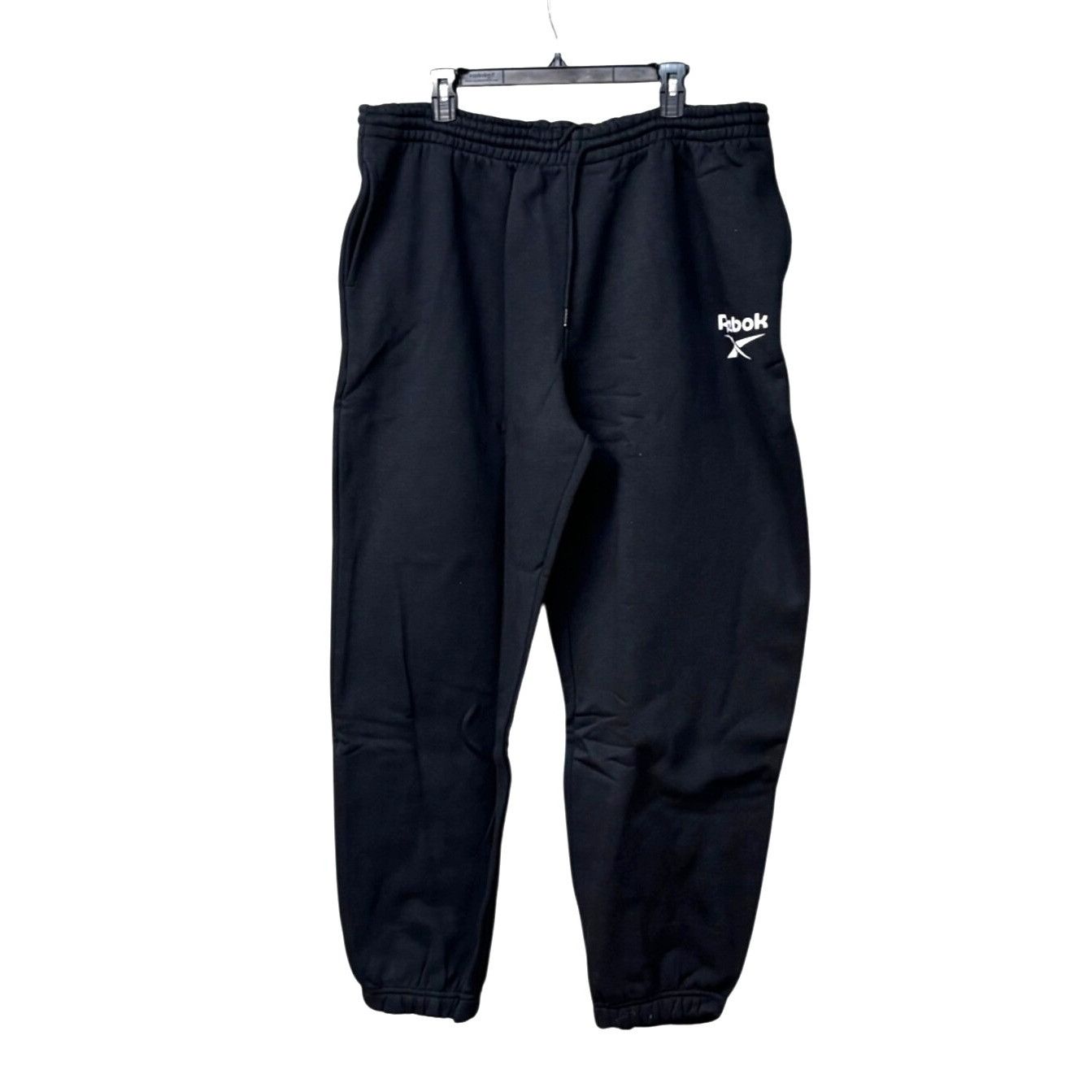 Reebok Reebok Women's Identity Logo Fleece Joggers in Black Size 2X Size 39" - 2 Thumbnail