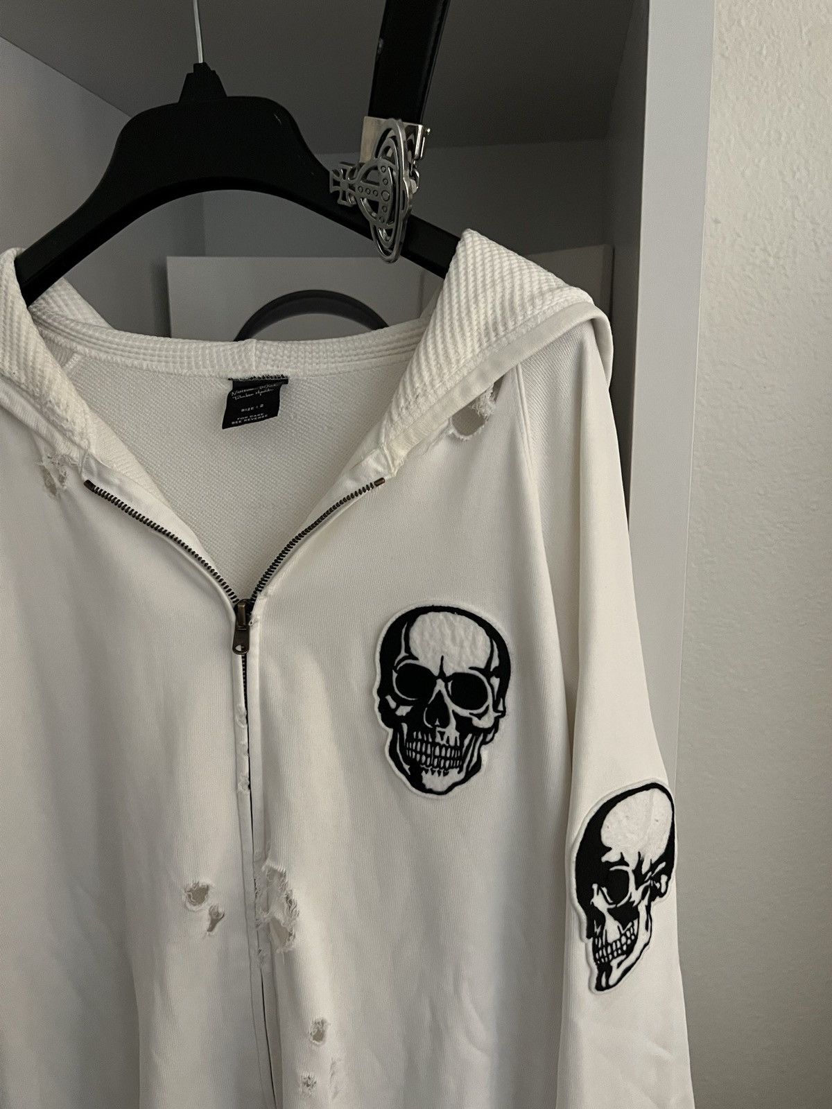 Number (N)ine × Takahiromiyashita The Soloist. Number (N)ine SS04 Skull Patch Hoodie Size US S / EU 44-46 / 1 - 4 Thumbnail