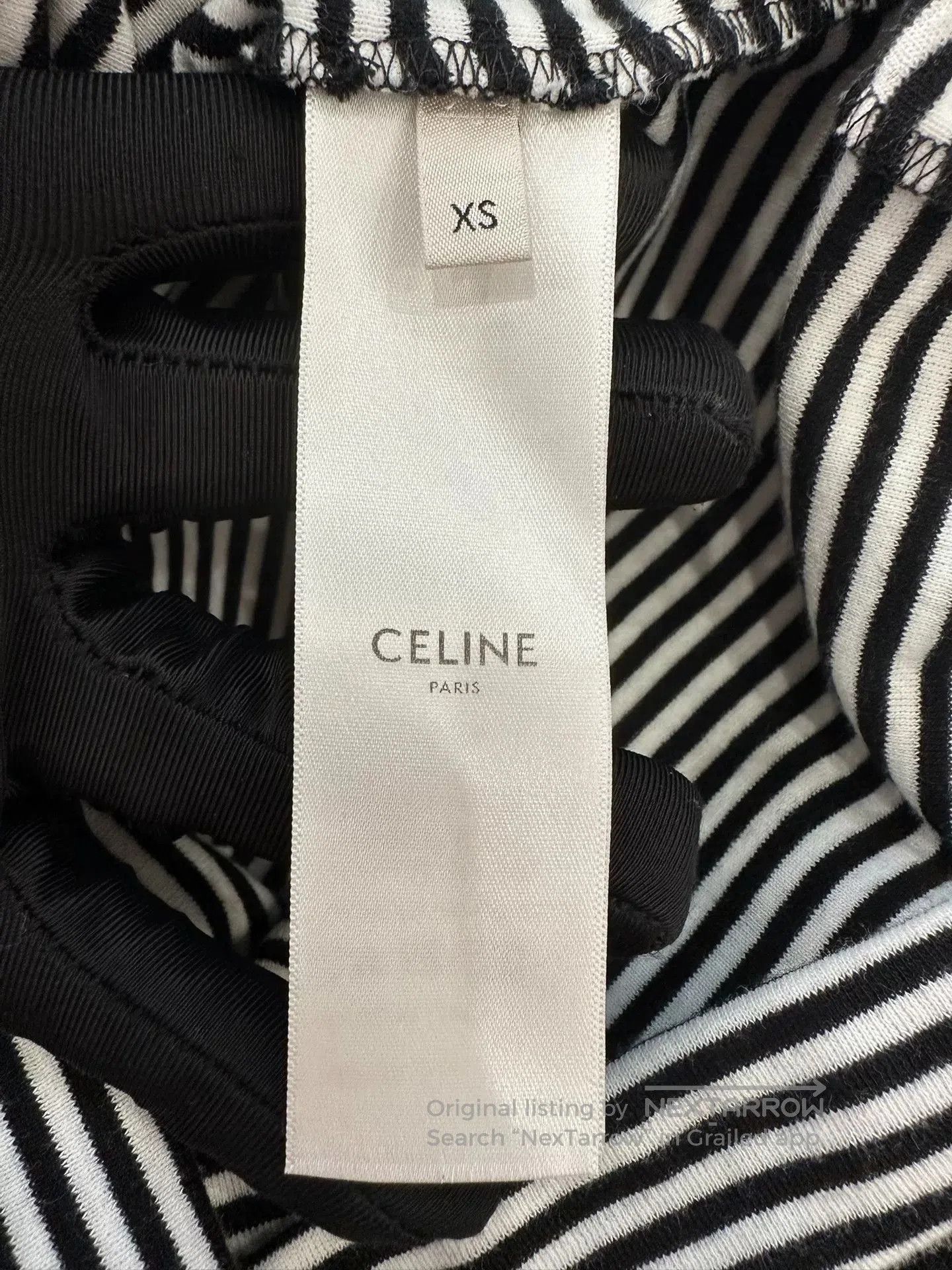 Celine Celine Black White Striped Anchor Tee XS. Size XS / US 0-2 / IT 36-38 - 5 Thumbnail
