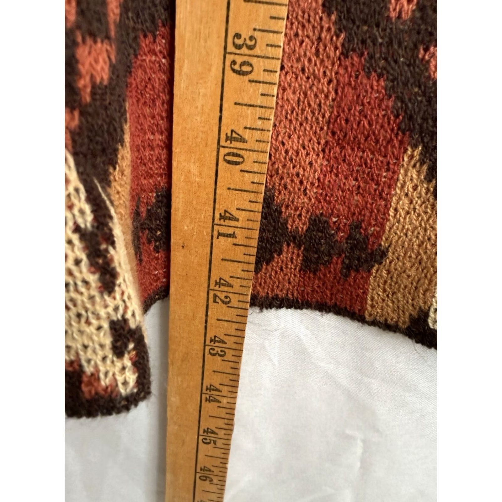 Vintage VINTAGE Rock & Roll Cowgirl Cardigan Long Sleeve Womens Large Aztec Duster Open Front Size L / US 10 / IT 46 - 6 Thumbnail