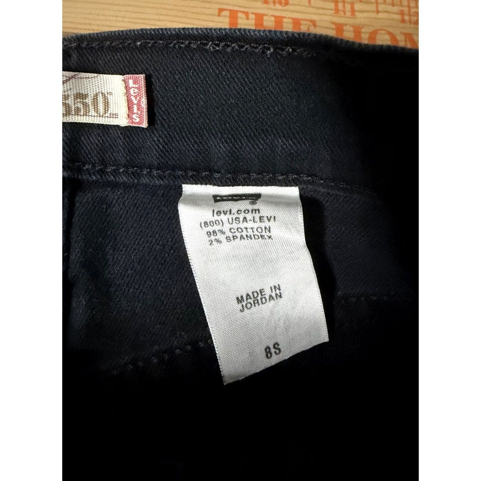 Levi's Levi's Jeans Womens 8S Black 550 Relaxed Bootcut Stretch Denim Mid Rise Pants Size 30" / US 8 / IT 44 - 6 Thumbnail