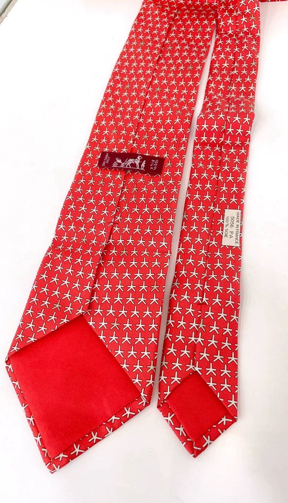 Hermes Hermes Limited Men's Silk Tie Size ONE SIZE - 5 Thumbnail