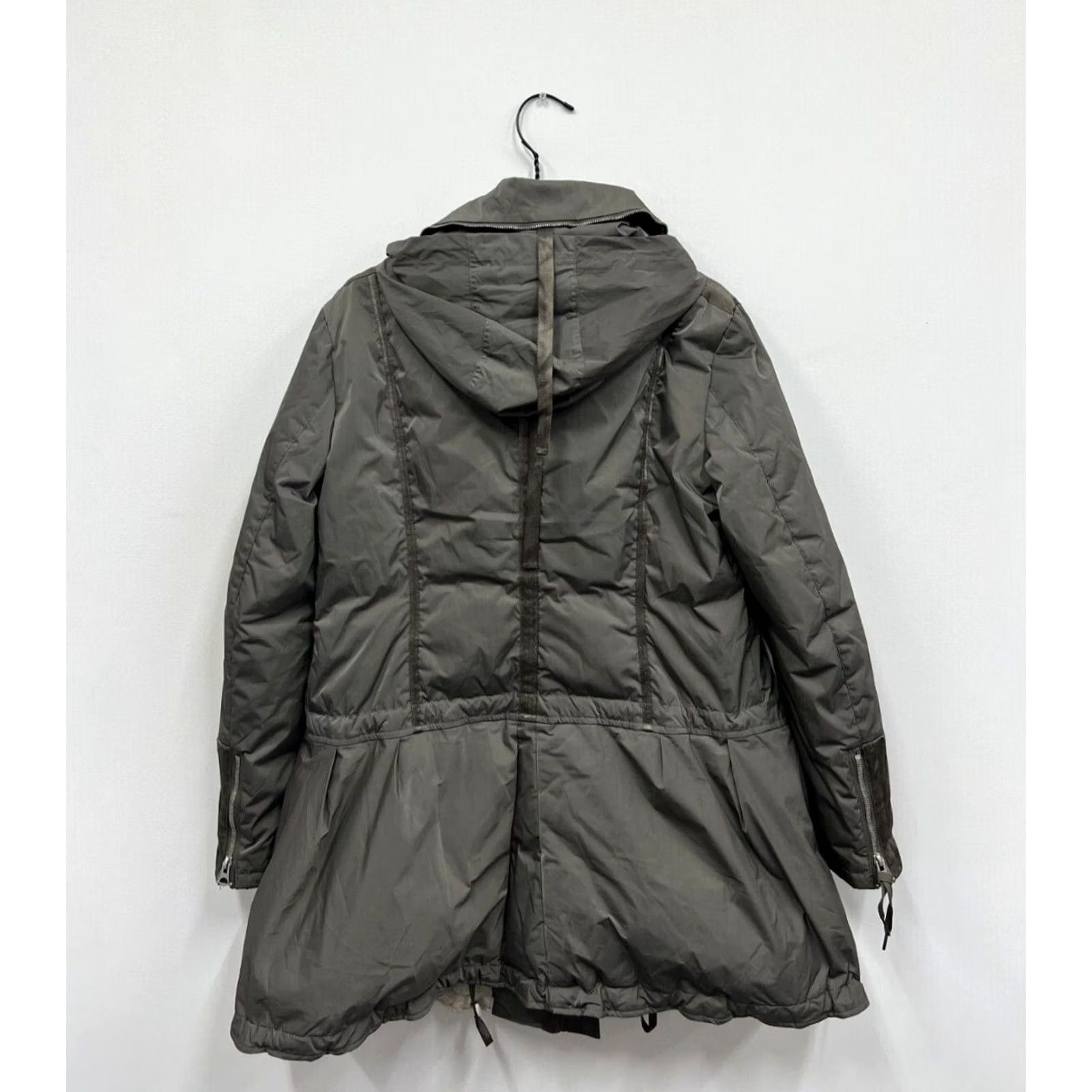 Vintage Le Jean de Marithe Francois Girbaud Down Jacket Puffer Coat XL Beige Womens Jacket, Beiges, Down Feather Insulation, Regular Fit, Long Sleeve Size 40" / US 18 - 2 Thumbnail