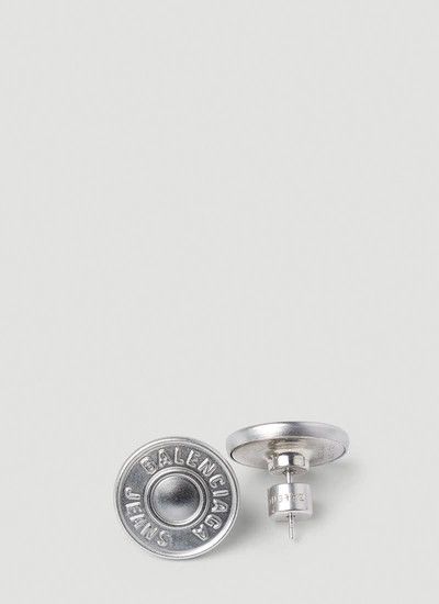 Balenciaga o1bcso1str1024 Size: OS / Jeans Earrings in Silver Size ONE SIZE - 1 Thumbnail