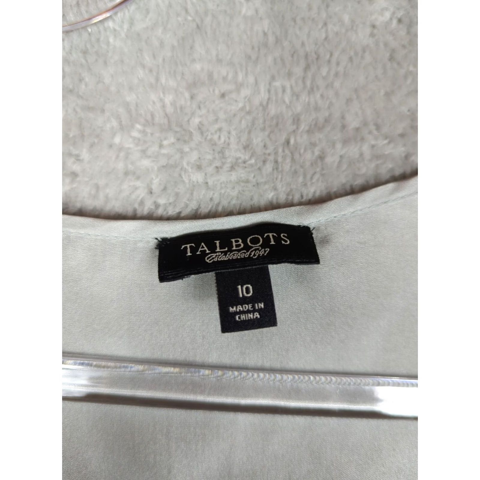Talbots Talbots Silk Gray embellished Tank Top shell cami womens size 10 career Size L / US 10 / IT 46 - 3 Thumbnail