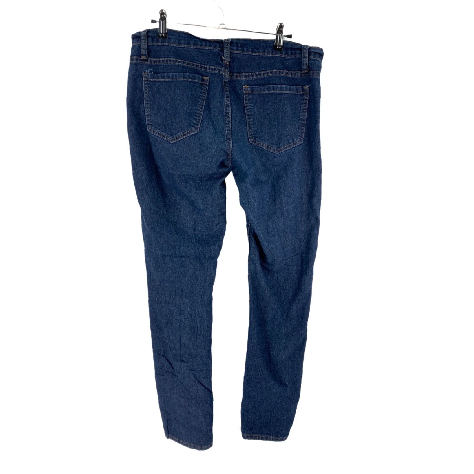 Forever 21 Forever 21 Jeans Womens Mid Rise Skinny Blue Denim Size 30 29.5 in Inseam Regular Long Length 5 Pocket Cuff 34 in Waist Size 30" / US 8 / IT 44 - 2 Thumbnail