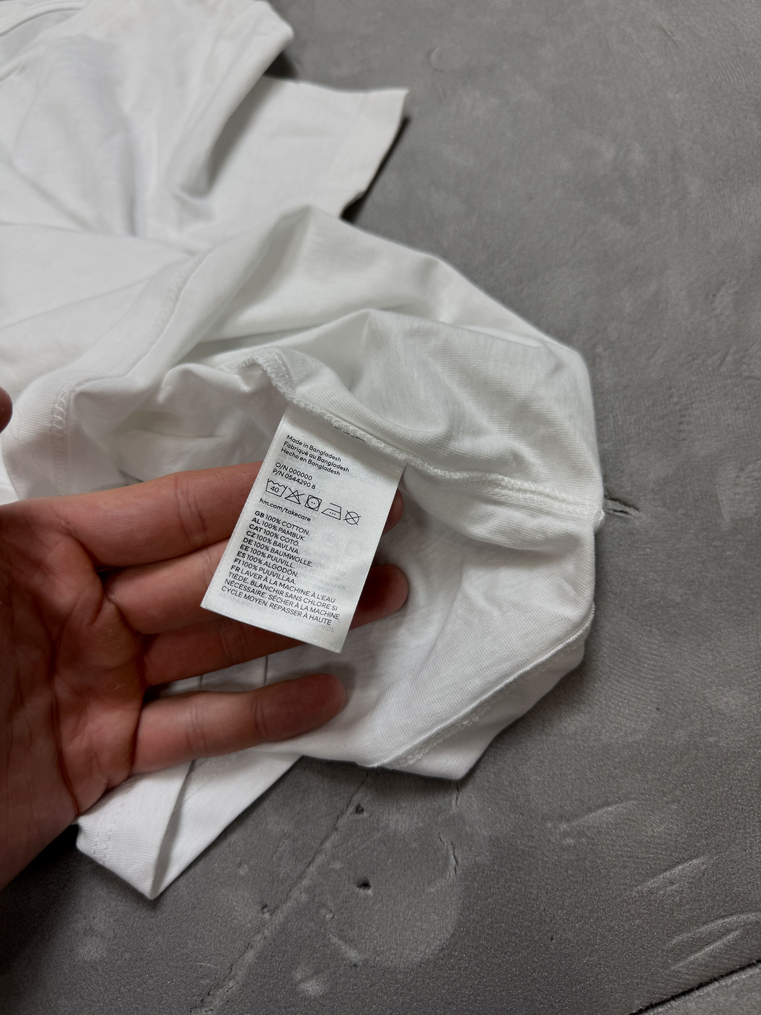 H&M H&M basic white T-shirt tee wmns cropped coquette Size XS / US 0-2 / IT 36-38 - 10 Thumbnail