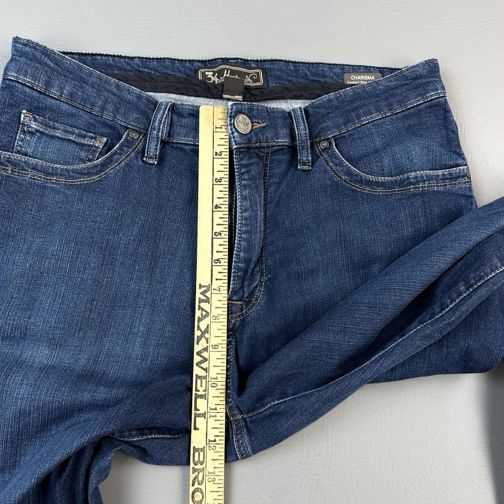 Vintage 34 Heritage Charisma Jeans Mens 34x30 Blue Comfort Rise Classic Stretch Jeans Mens Regular Blue Size US 36 / EU 52 - 5 Thumbnail