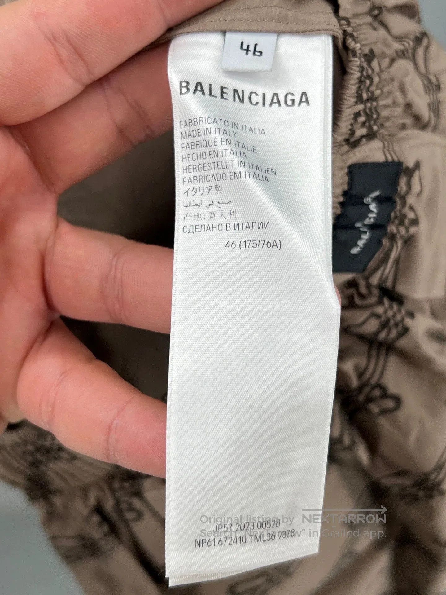 balenciaga men logo print casual shorts.