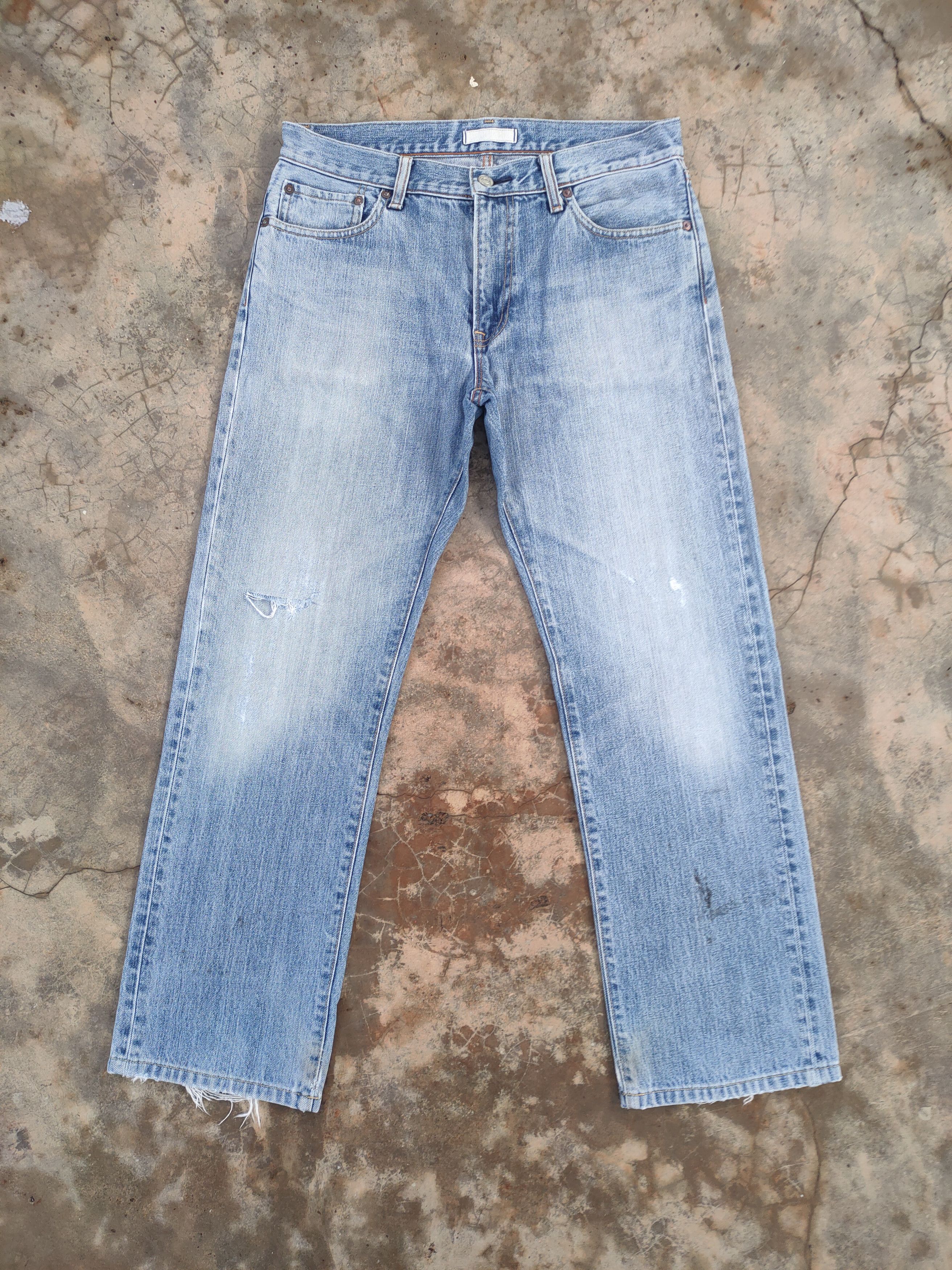 Japanese Brand vintage japanese faded denim jeans pants Size US 33 - 3 Thumbnail