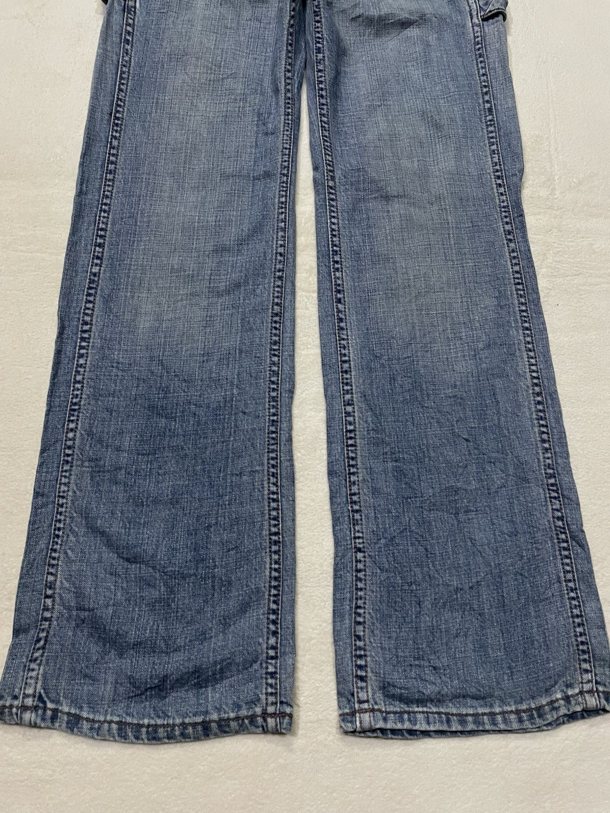 Japanese Brand Vintage Touch JeanSmith Sick Big Pocket Straight Cut Jeans Size US 32 / EU 48 - 3 Thumbnail