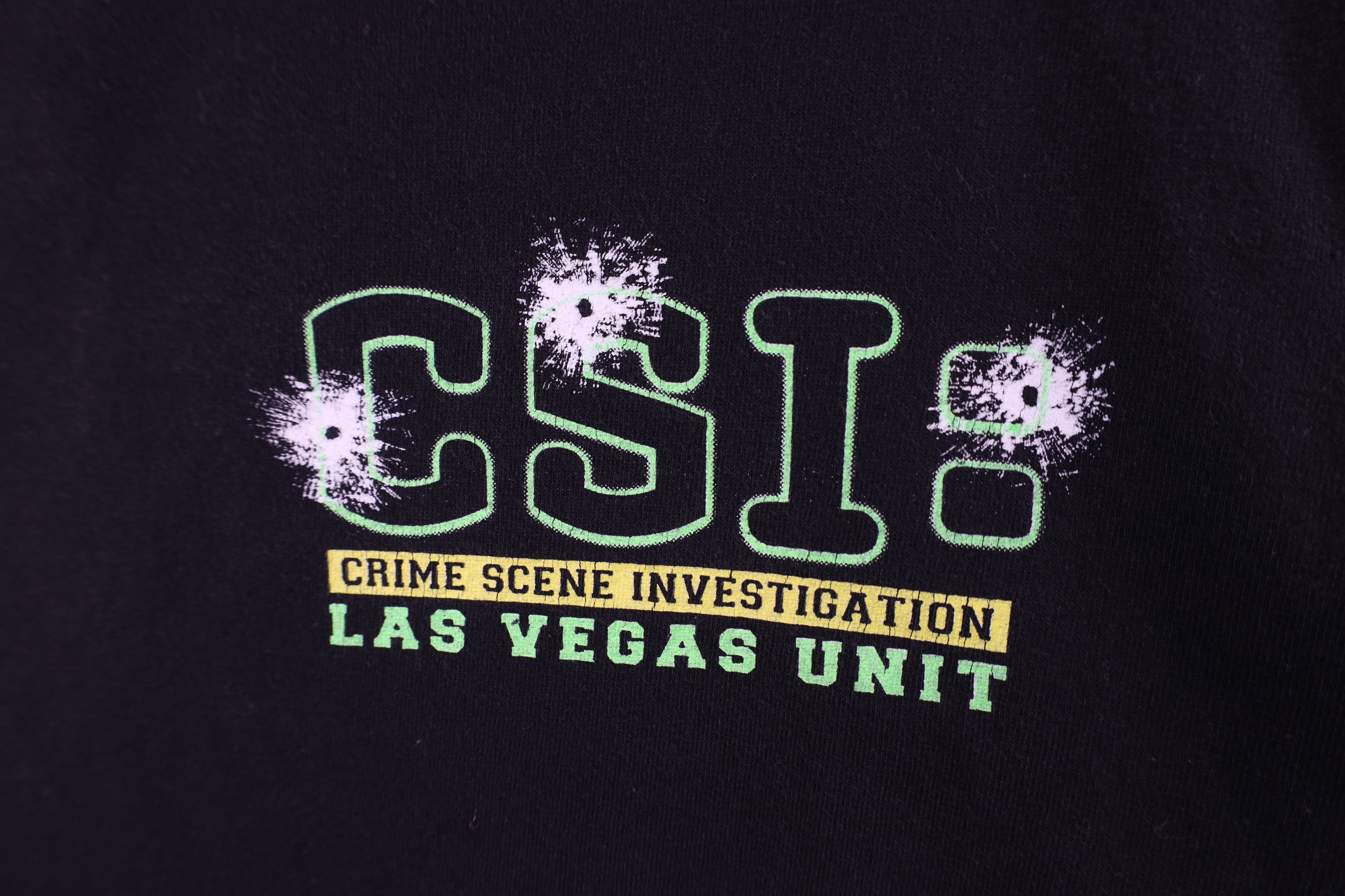 Vintage Vintage 90s Spell CSI Las Vegas Crime Scene T-Shirt Black Size US L / EU 52-54 / 3 - 4 Thumbnail