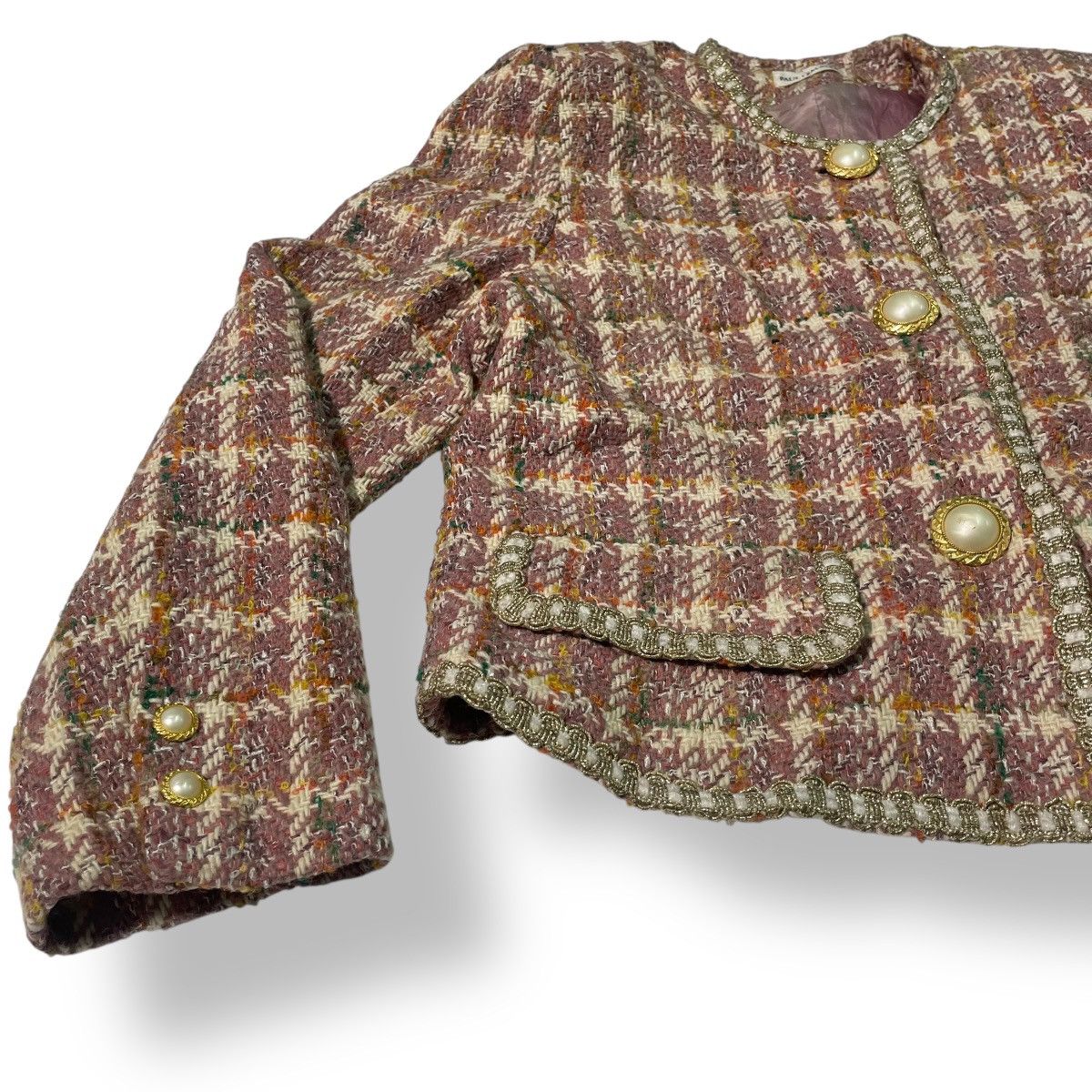 Christophe Lemaire Paul Lemaire Cropped Knitted Tweed Jacket Women Size XS / US 0-2 / IT 36-38 - 9 Thumbnail