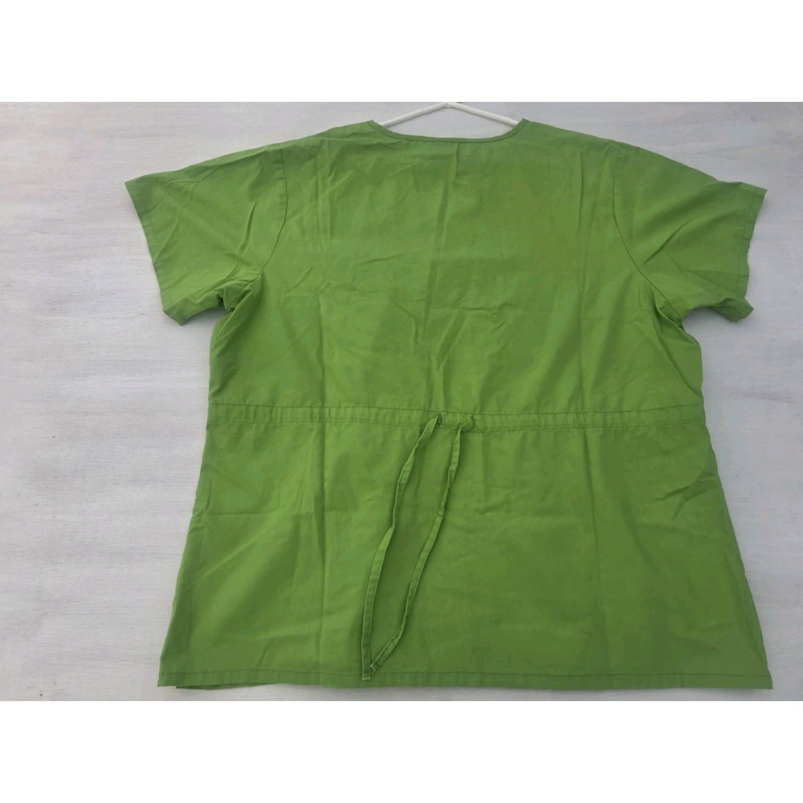 Vintage Denice Scrub Top Womens 3X Green Embroidered Medical Nurse Vet Dental Shirt Adult Womens Size XXL / US 16-18 / IT 52-54 - 6 Thumbnail