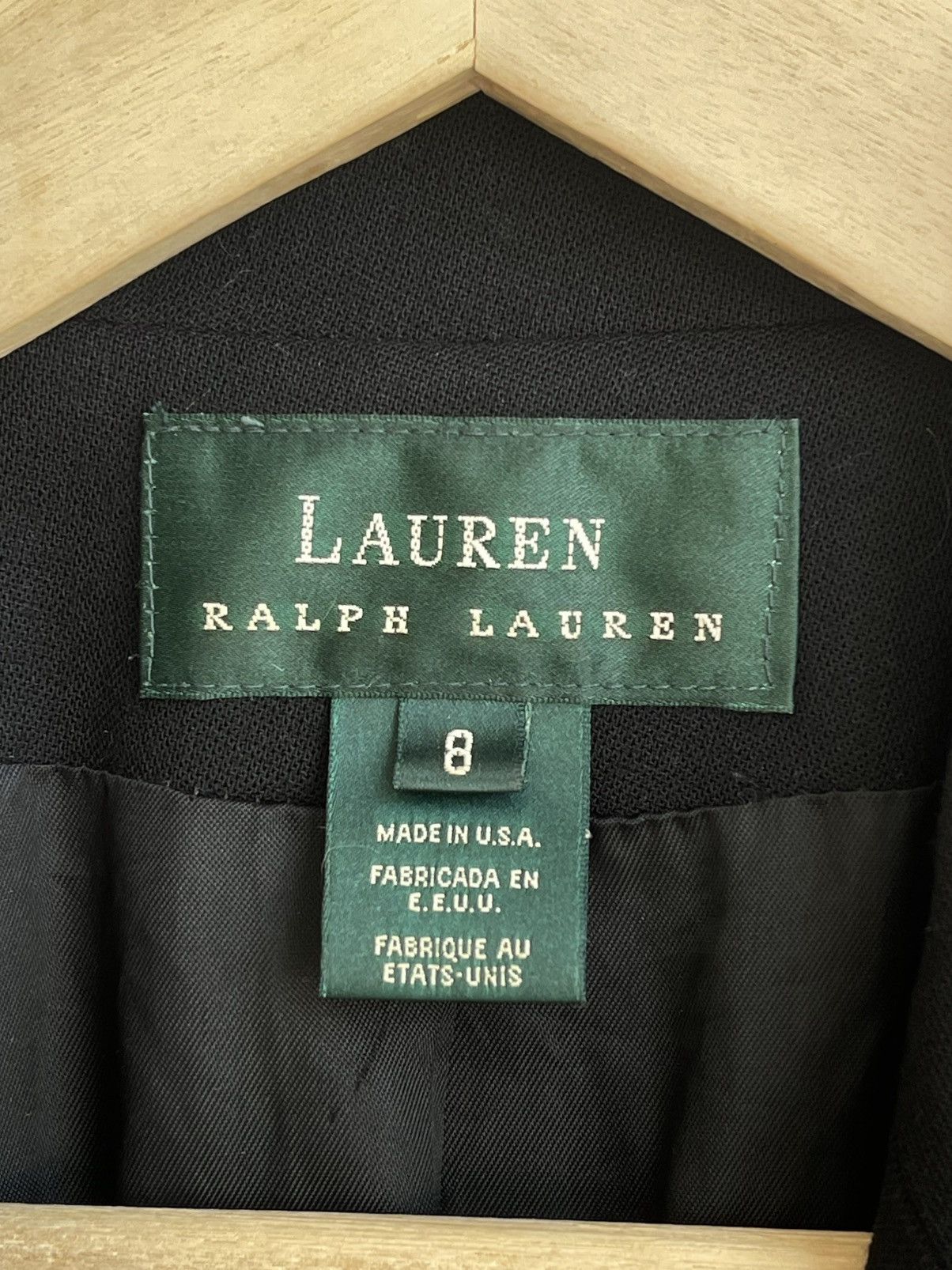 Lauren Ralph Lauren LRL Crown Crest Logo Double Breasted Wool Blazer Jacket 90s Size M / US 6-8 / IT 42-44 - 8 Thumbnail