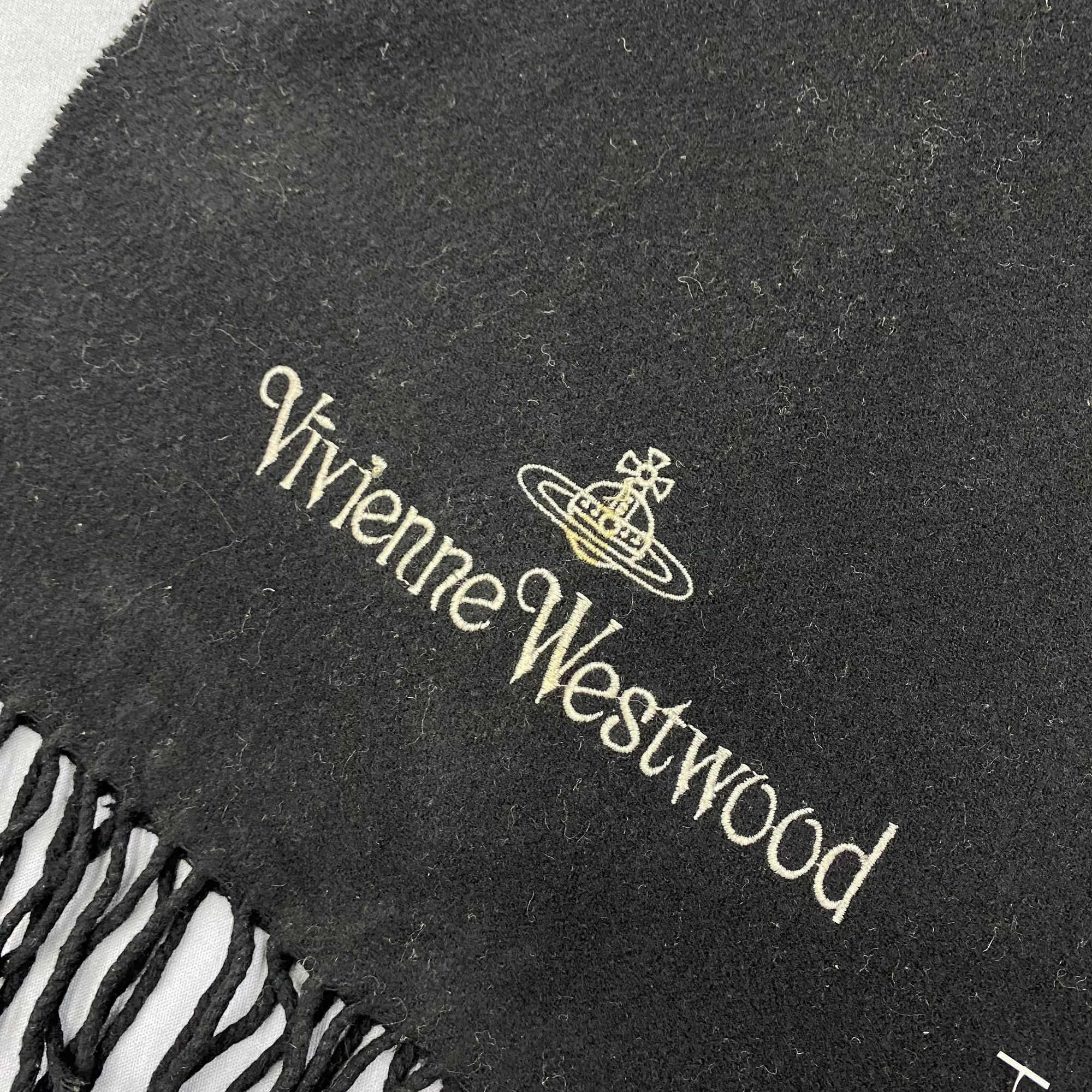 Japanese Brand Vintage Vivienne Westwood Scarf Orbs Muffler Wool Scarves Size ONE SIZE - 4 Thumbnail