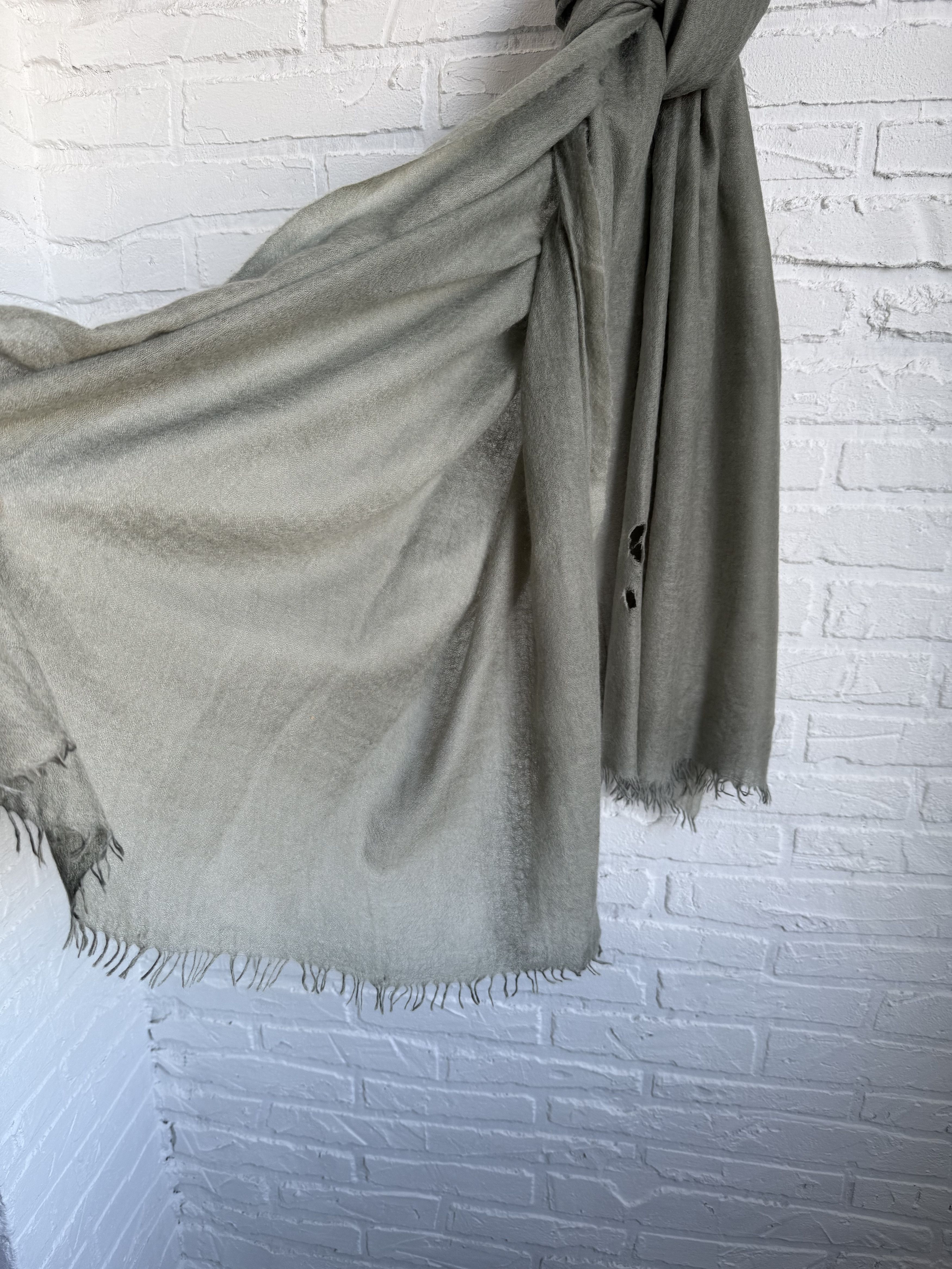 Brunello Cucinelli Brunello Cucinelli cashmere silk big scarf pistachio green Size ONE SIZE - 9 Thumbnail