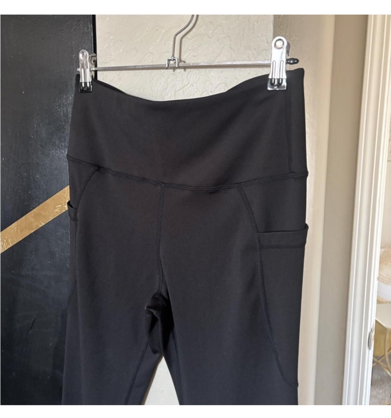Other Womens Vital Life Black Active Flared Leggings Size 28" / US 6 / IT 42 - 2 Thumbnail
