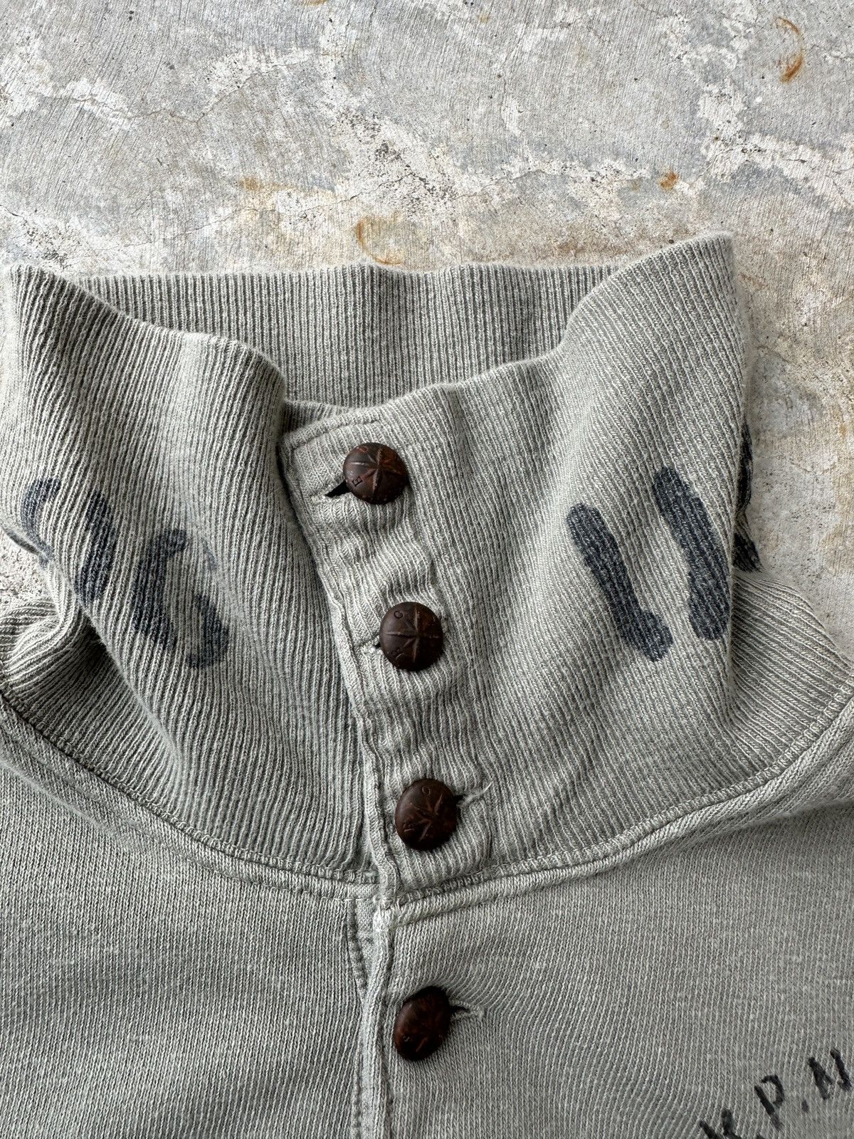 Kapital Kapital Stenciled US Army USAF Military vest polo quater zip Size US M / EU 48-50 / 2 - 6 Thumbnail