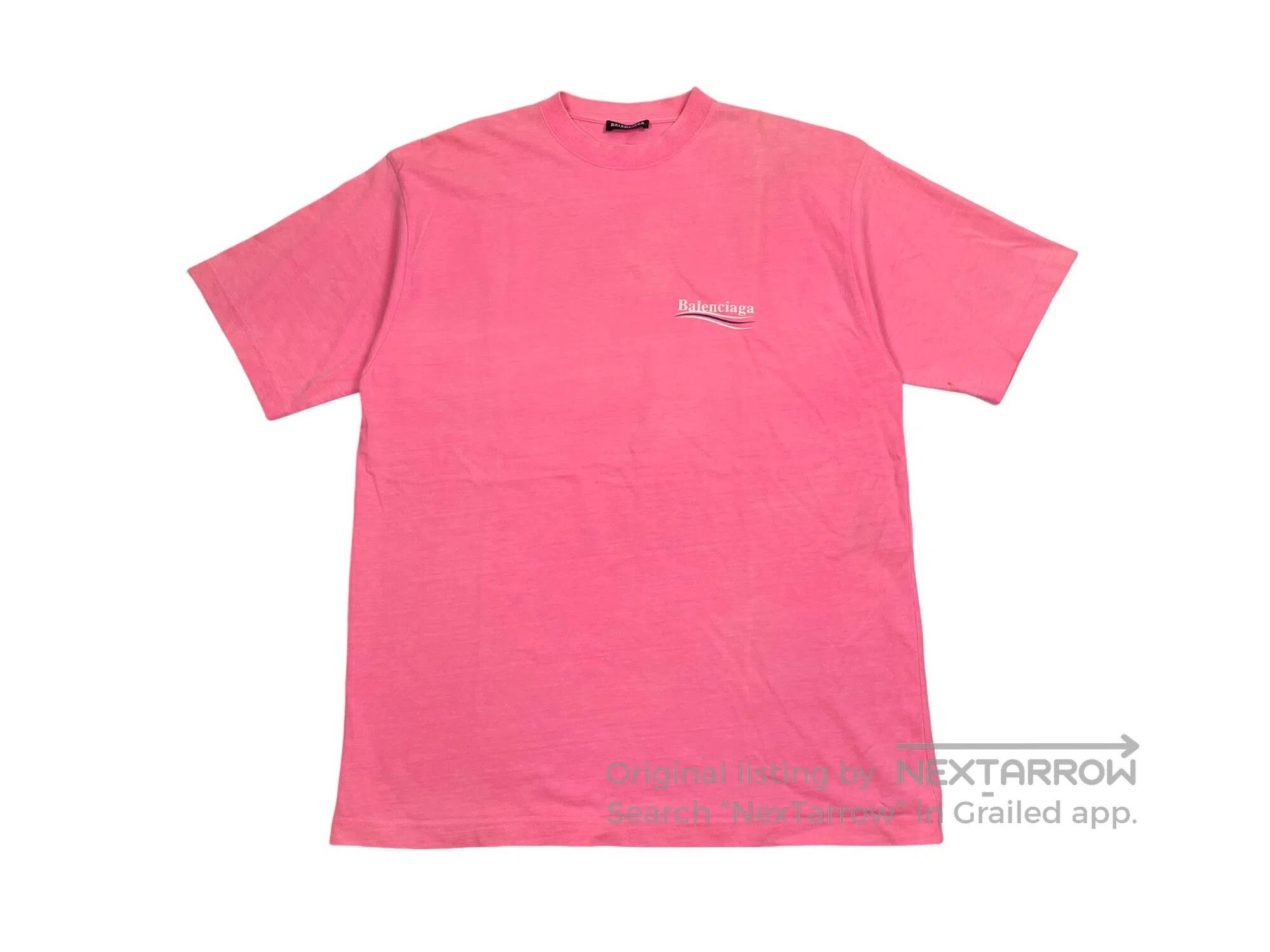 Balenciaga Balenciaga Pink Vintage Wave Coca-Cola Logo Short Sleeve Size US S / EU 44-46 / 1 - 1 Thumbnail