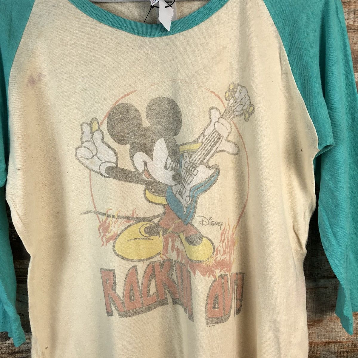 Junk Food Junk Food mickey mouse Green Long Sleeve T-Shirt #A2460 Size M / US 6-8 / IT 42-44 - 5 Thumbnail