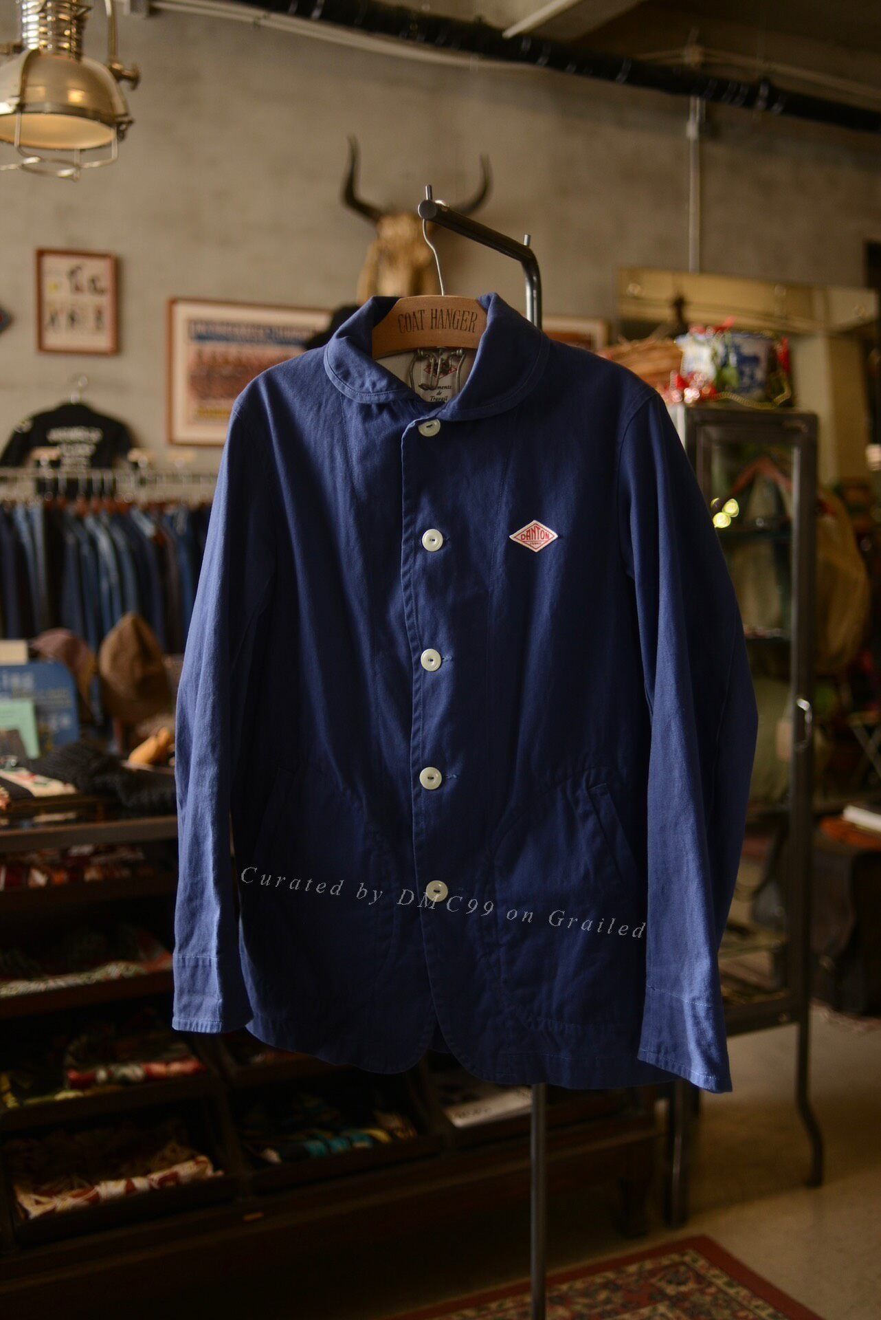 Vintage Vintage Danton French Blue Jacket Size US M / EU 48-50 / 2 - 1 Thumbnail