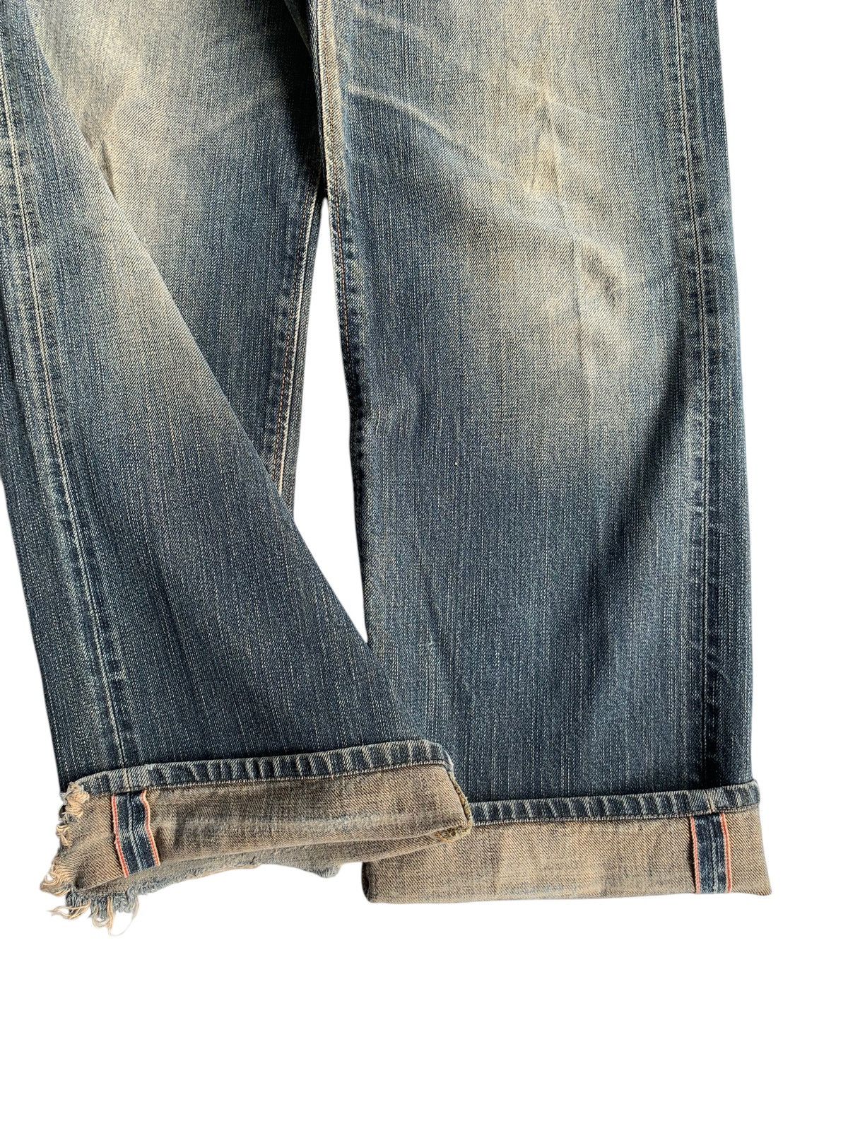 Edwin × If Six Was Nine × Kapital VINTAGE EDWIN 505Z SELVEDGE FADED MUDWASH DISTRESSED DENIM🎌 Size US 31 - 6 Thumbnail