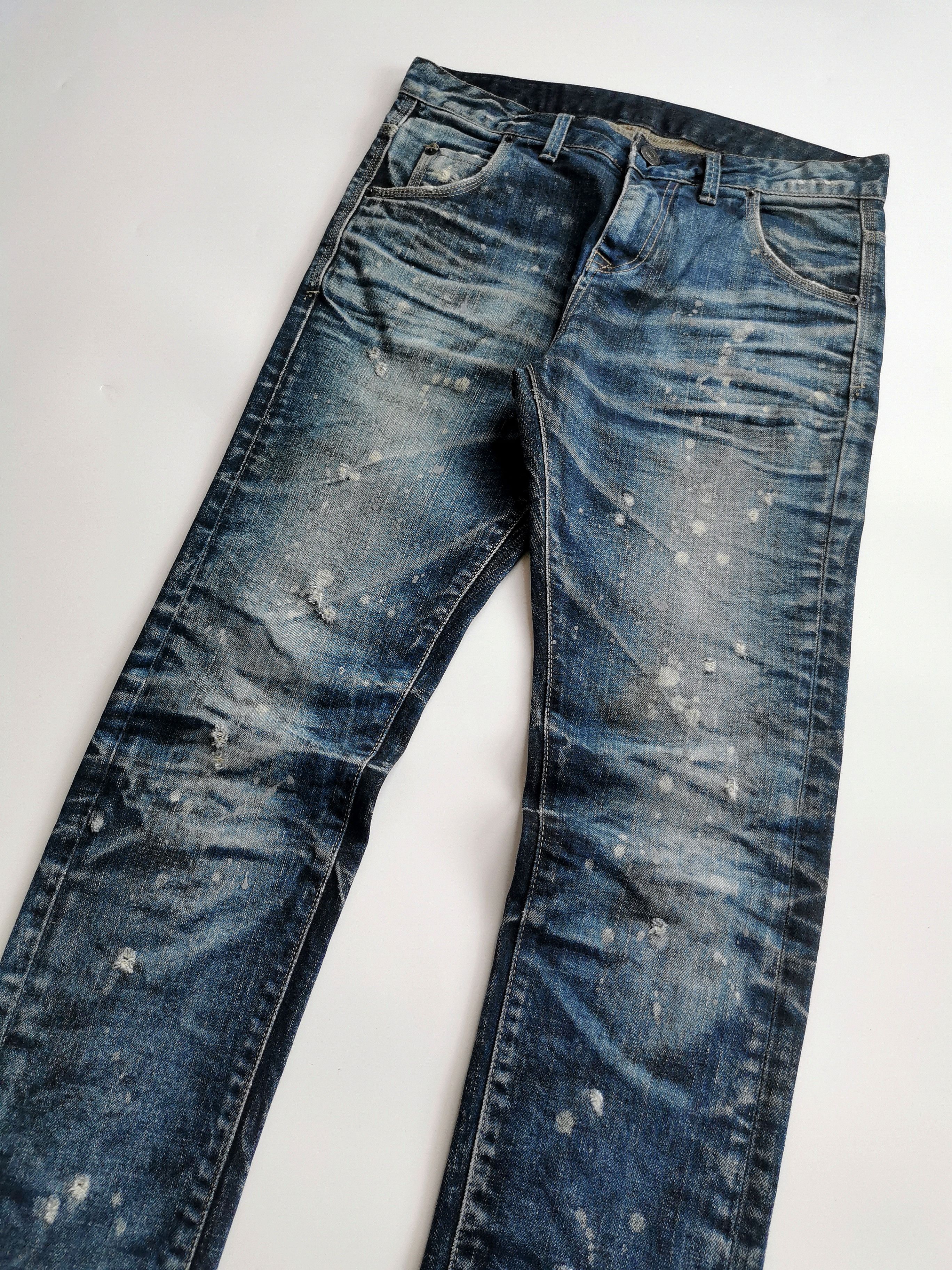 Black Label Black Label Luster Clawmark Distressed Skinny Denim Jeans Size US 32 / EU 48 - 3 Thumbnail