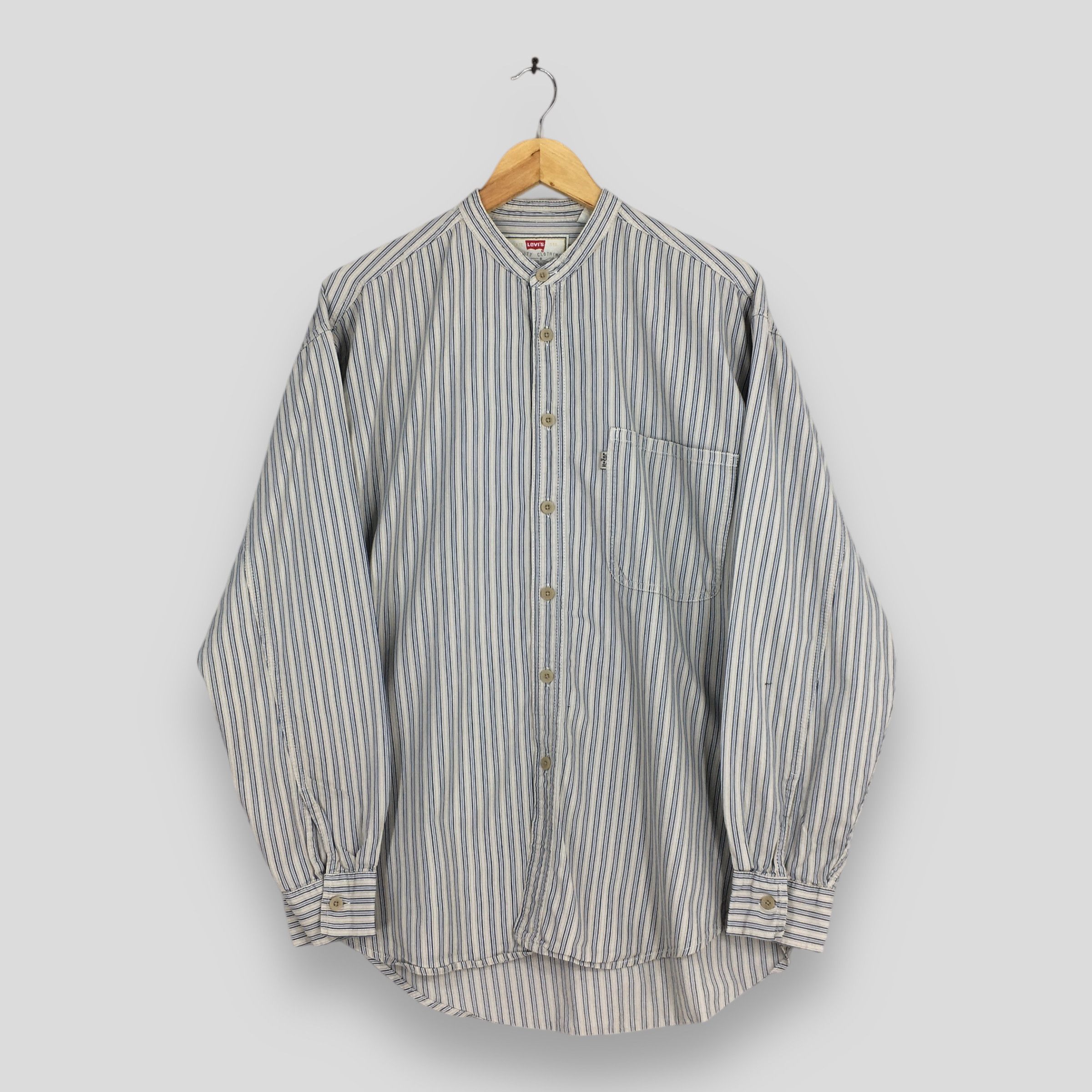 Levi's Vintage 90s Levis Jeans Striped Flannel Shirt Medium Size US M / EU 48-50 / 2 - 1 Thumbnail