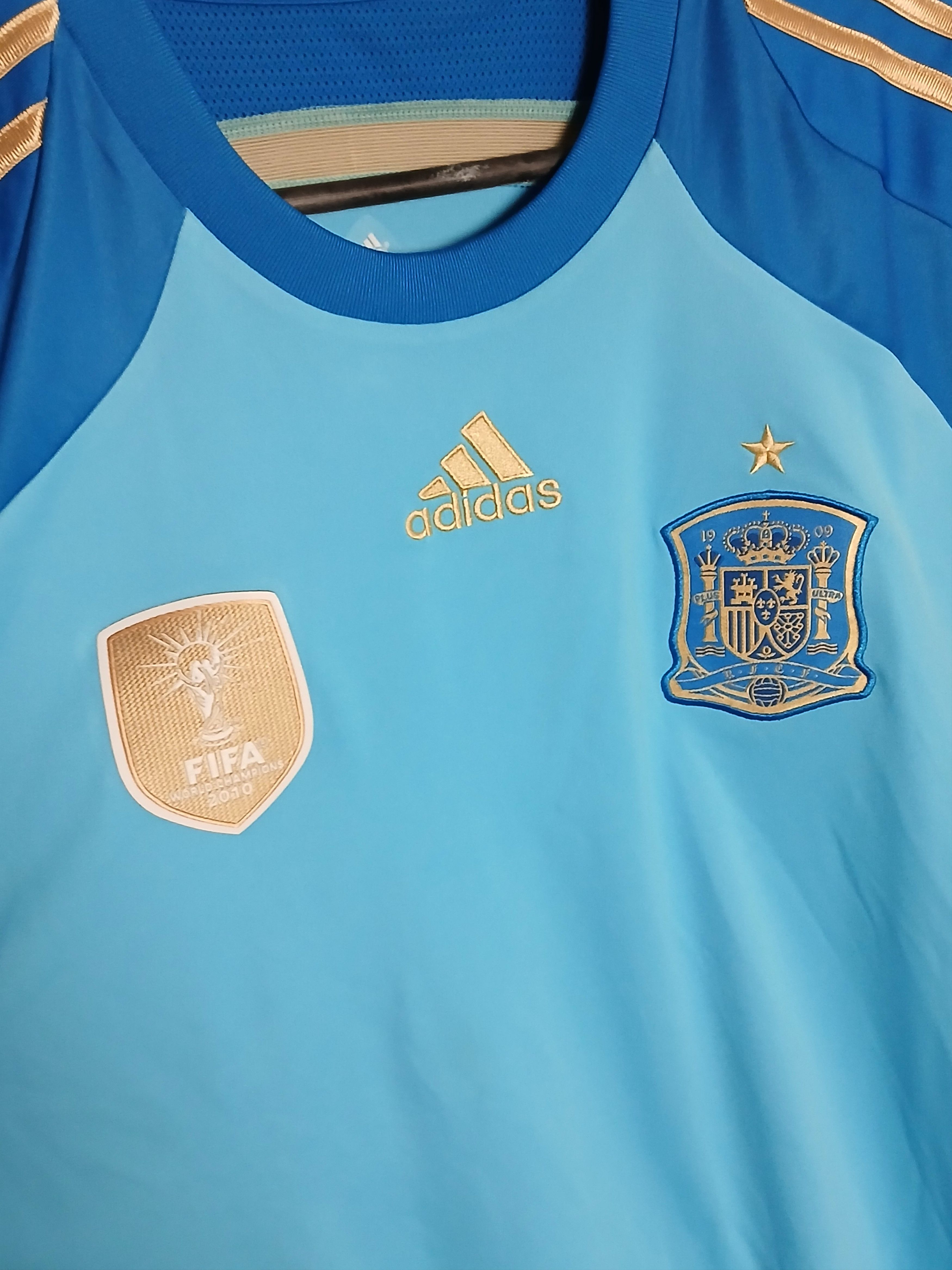 Adidas Spain National Team 13/14 Goalkeeper Football Jersey T-Shirt Size US M / EU 48-50 / 2 - 3 Thumbnail