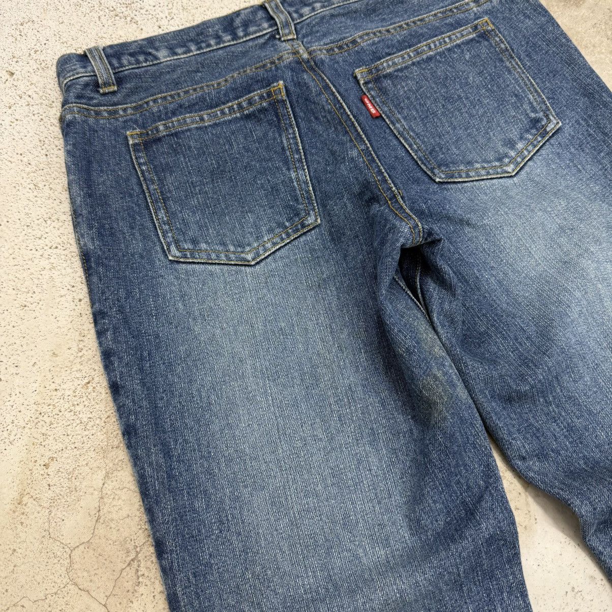 Japanese Brand Flare Vintage Blue Moon Blue Unisex Denim Pants Size US 27 - 16 Thumbnail