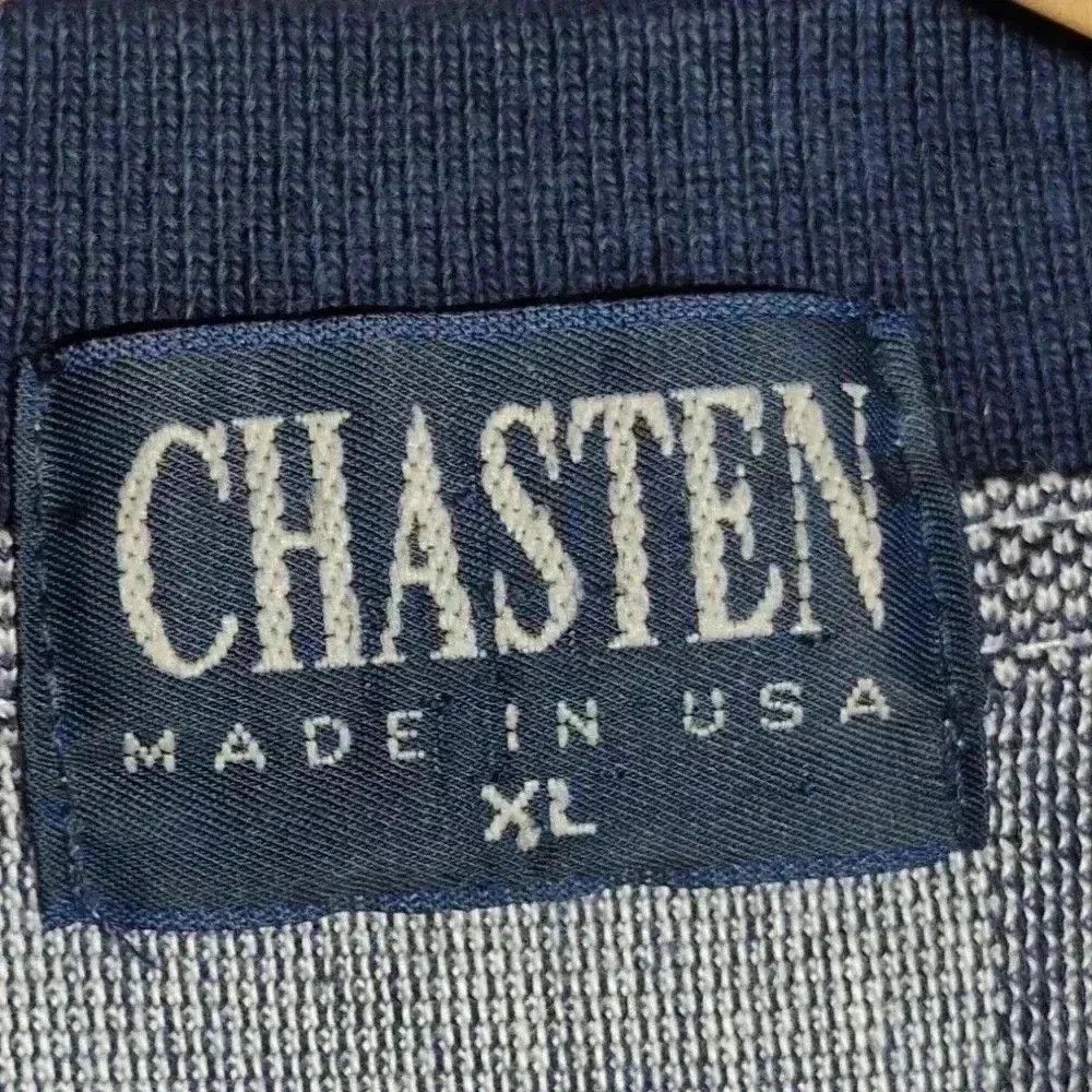 Designer Chasten Pebble Beach Grey Blue golf shirt Made in USA sz XL Size US XL / EU 56 / 4 - 3 Thumbnail